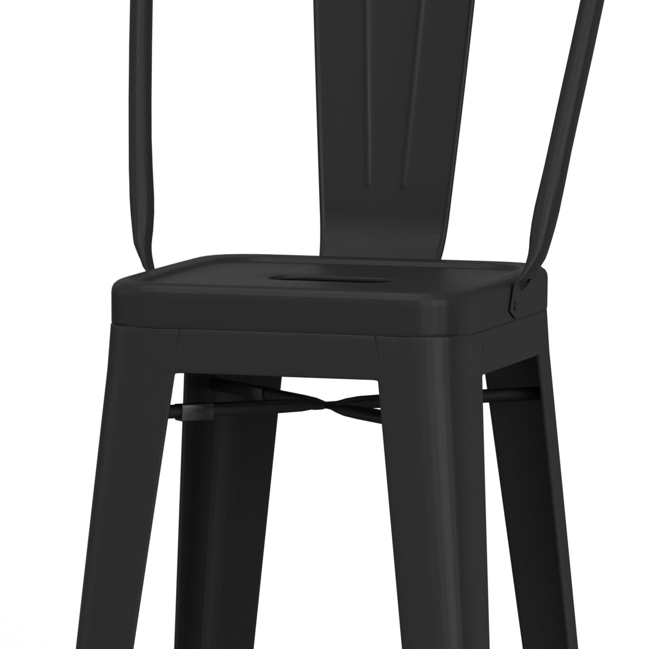 Fletcher - Metal Counter Height Stool (Set of 2) - Black