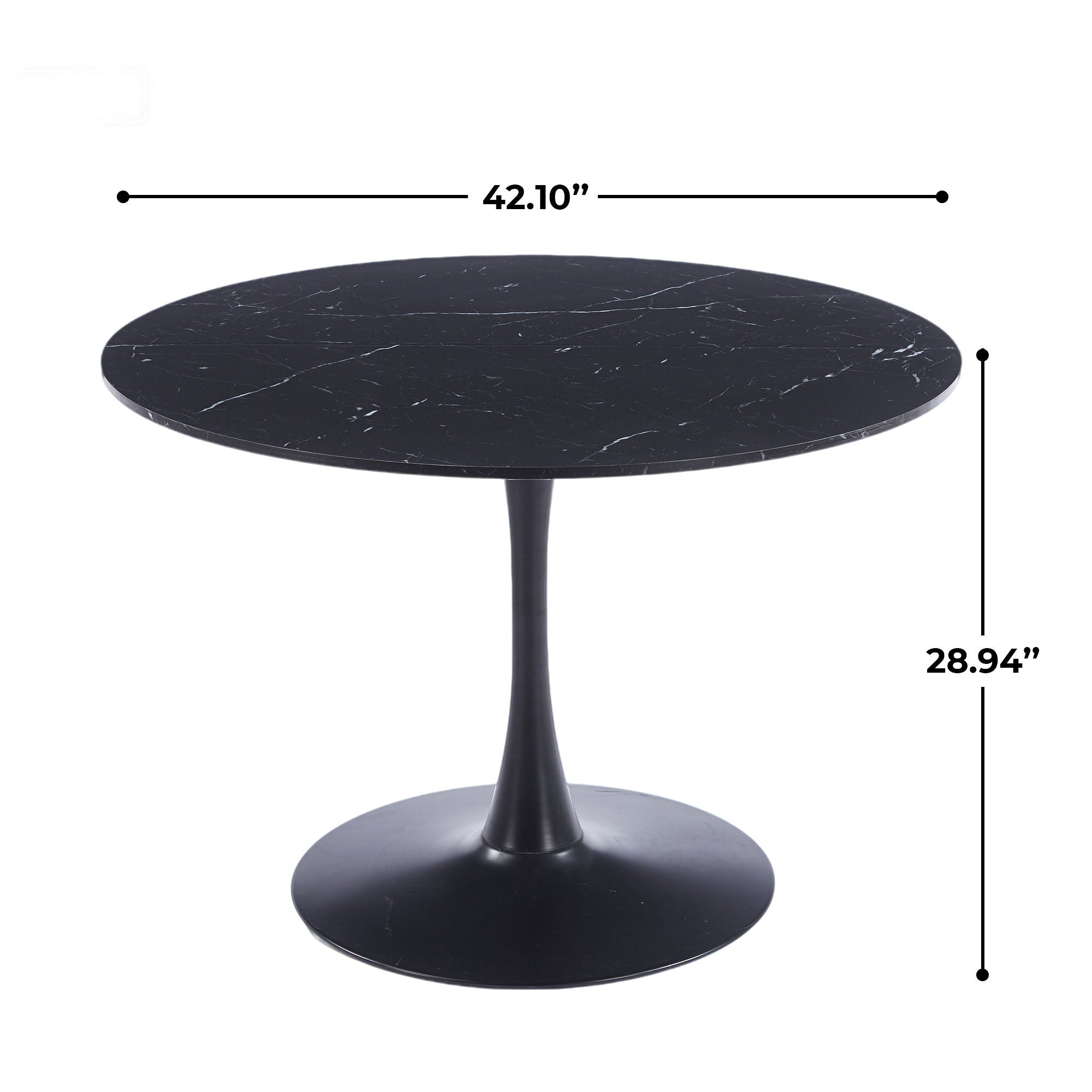Round Tulip Table, Pedestal Design