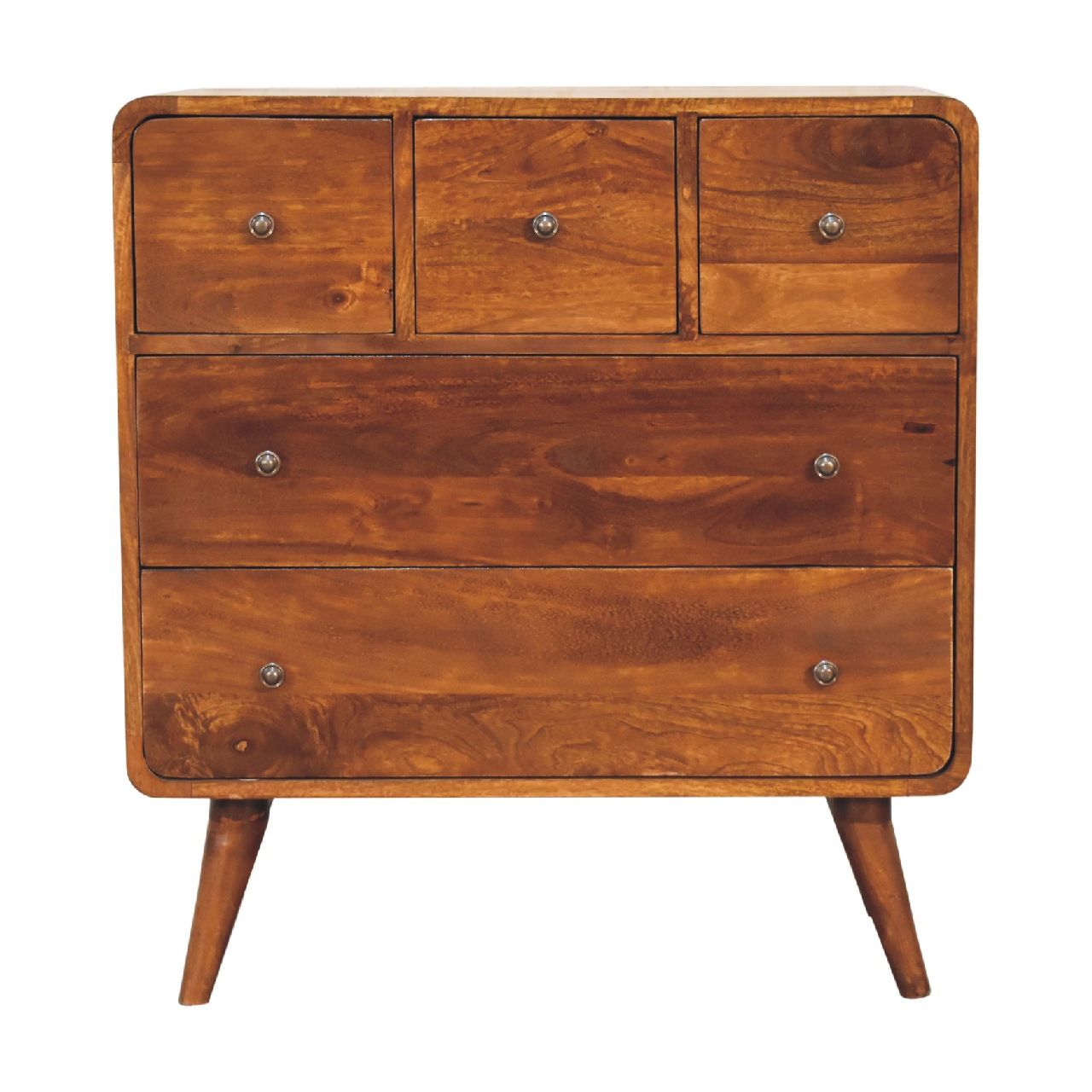 3 Over 2 Curved Chest - Brown
