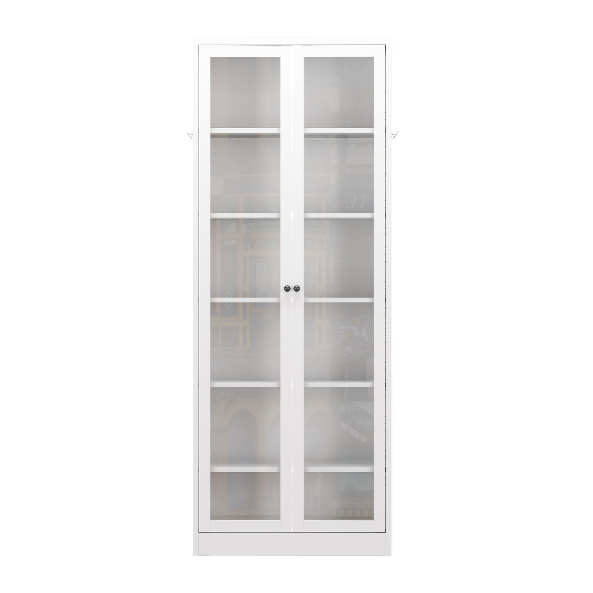 Kitchen Pantry Cabinet With 5 Adjustable Shelves, Freestanding Storage For Kitchen - White