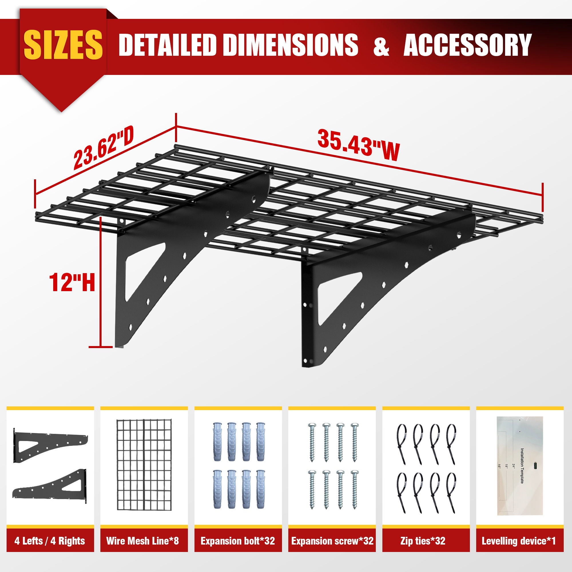 Wall Mounted Shelf For Garage