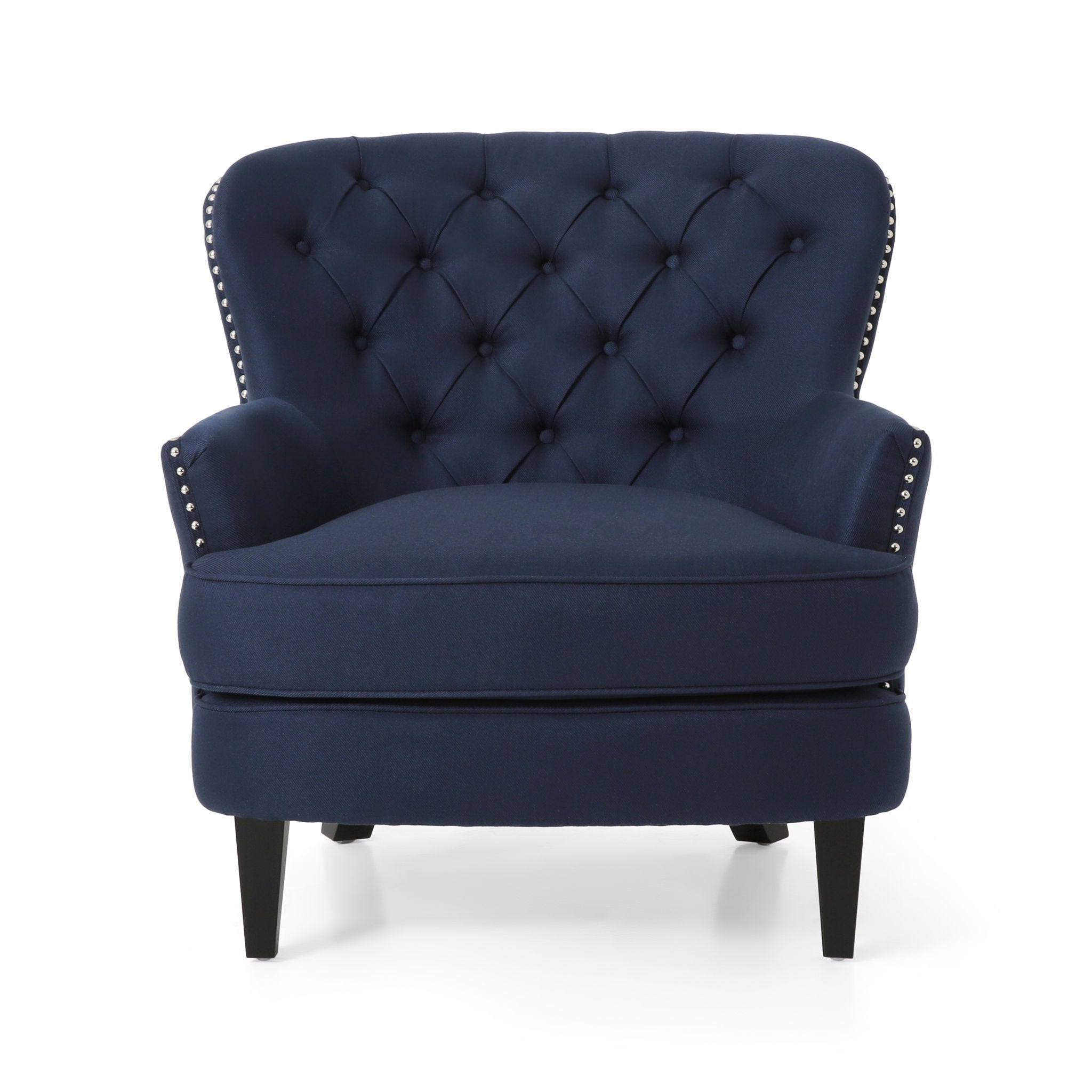 Enchante - Living Room Set With Tufted Back Club Chair And Ottoman