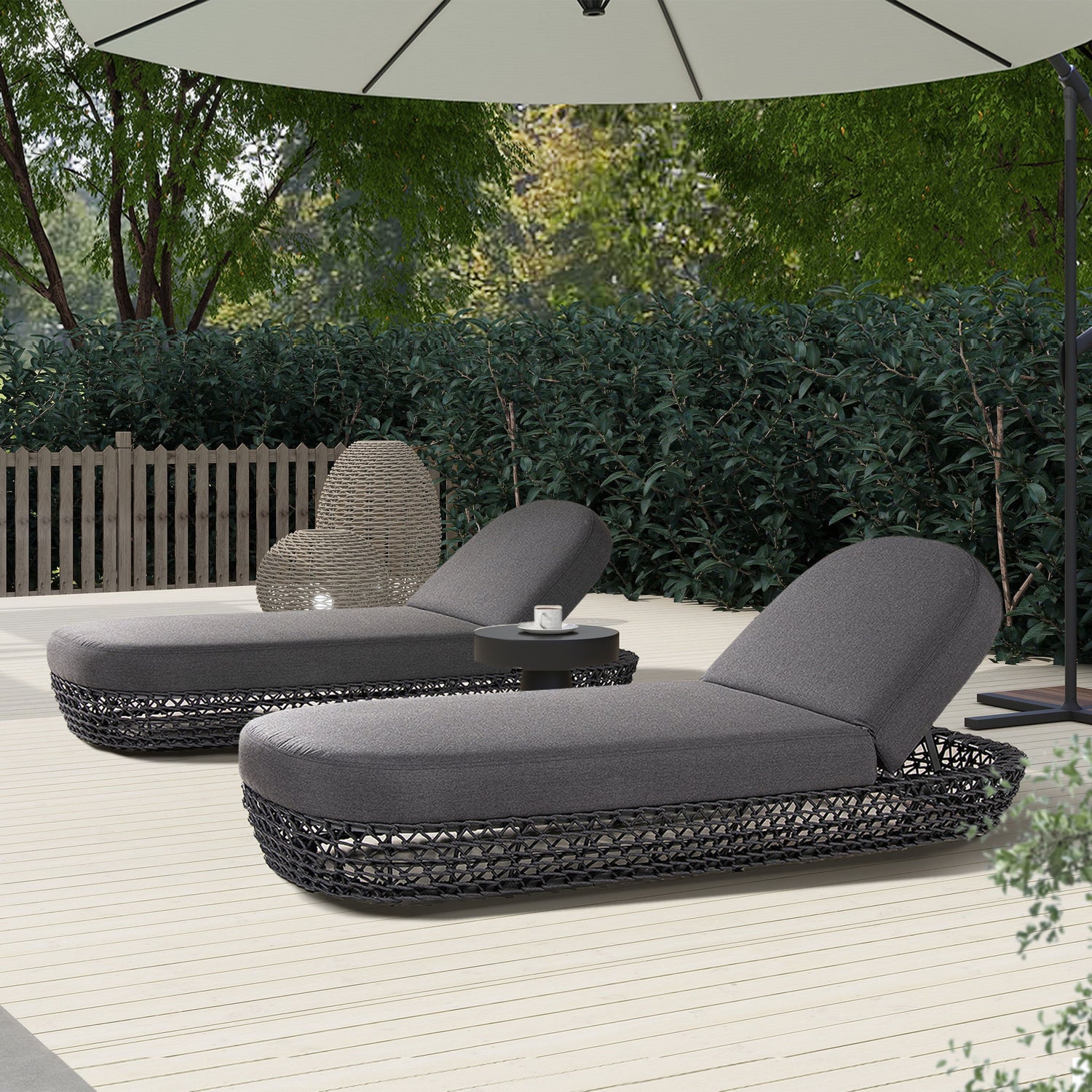 Willow - Sunbrella Upholstered Patio Lounger