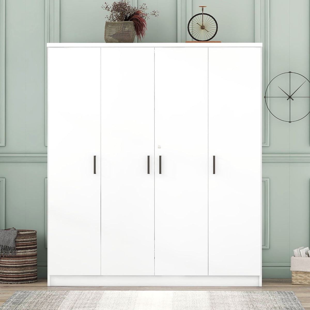 4 Door Wardrobe With 1 Drawer