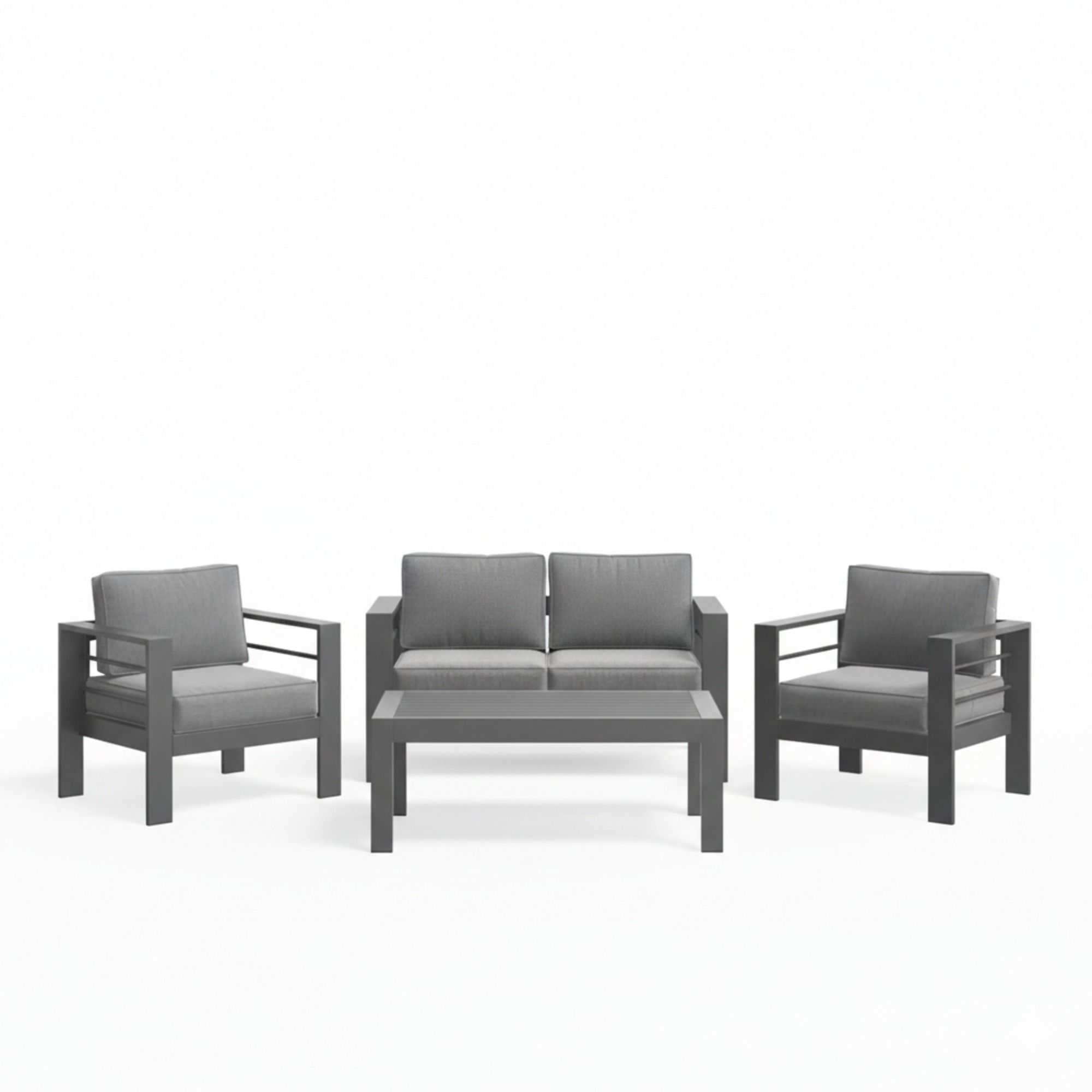 Outdoor Patio Set All-Weather With Thick Cushions