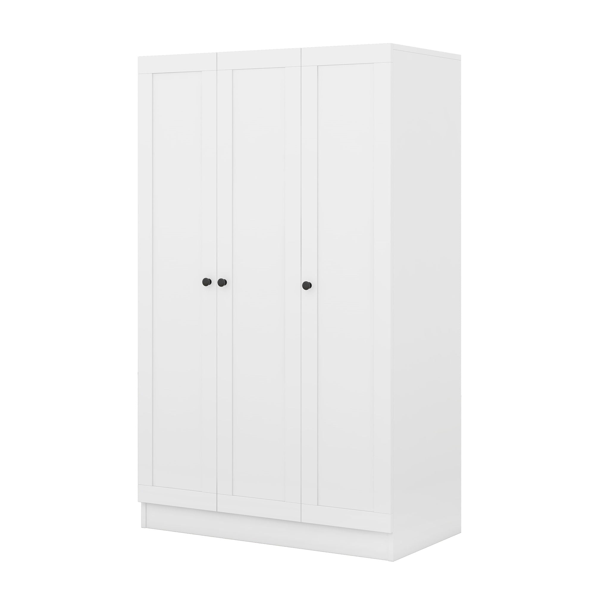 3 Door Shutter Wardrobe With Shelves