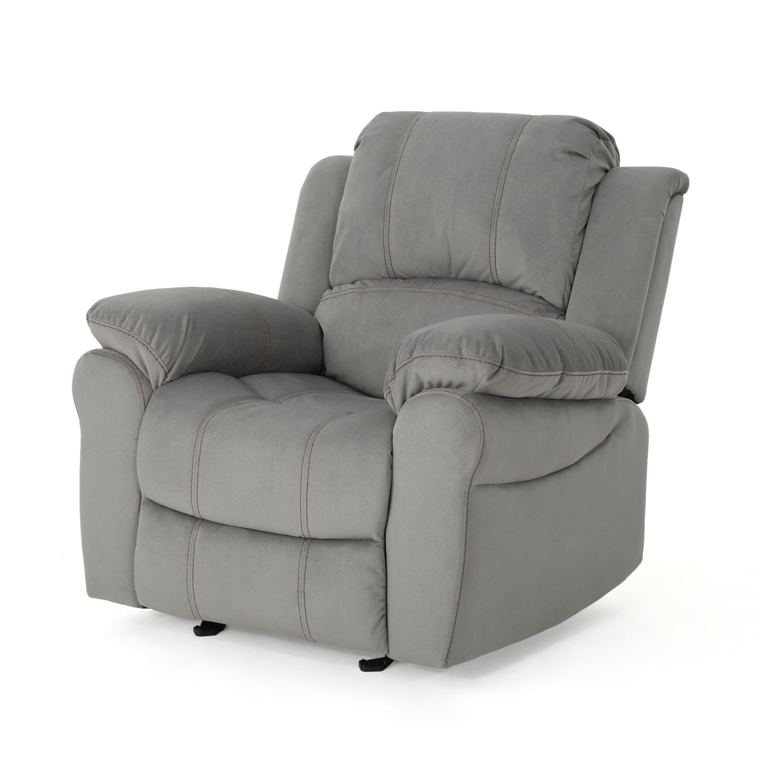 Wide Manual Glider Standard Recliner - Gray