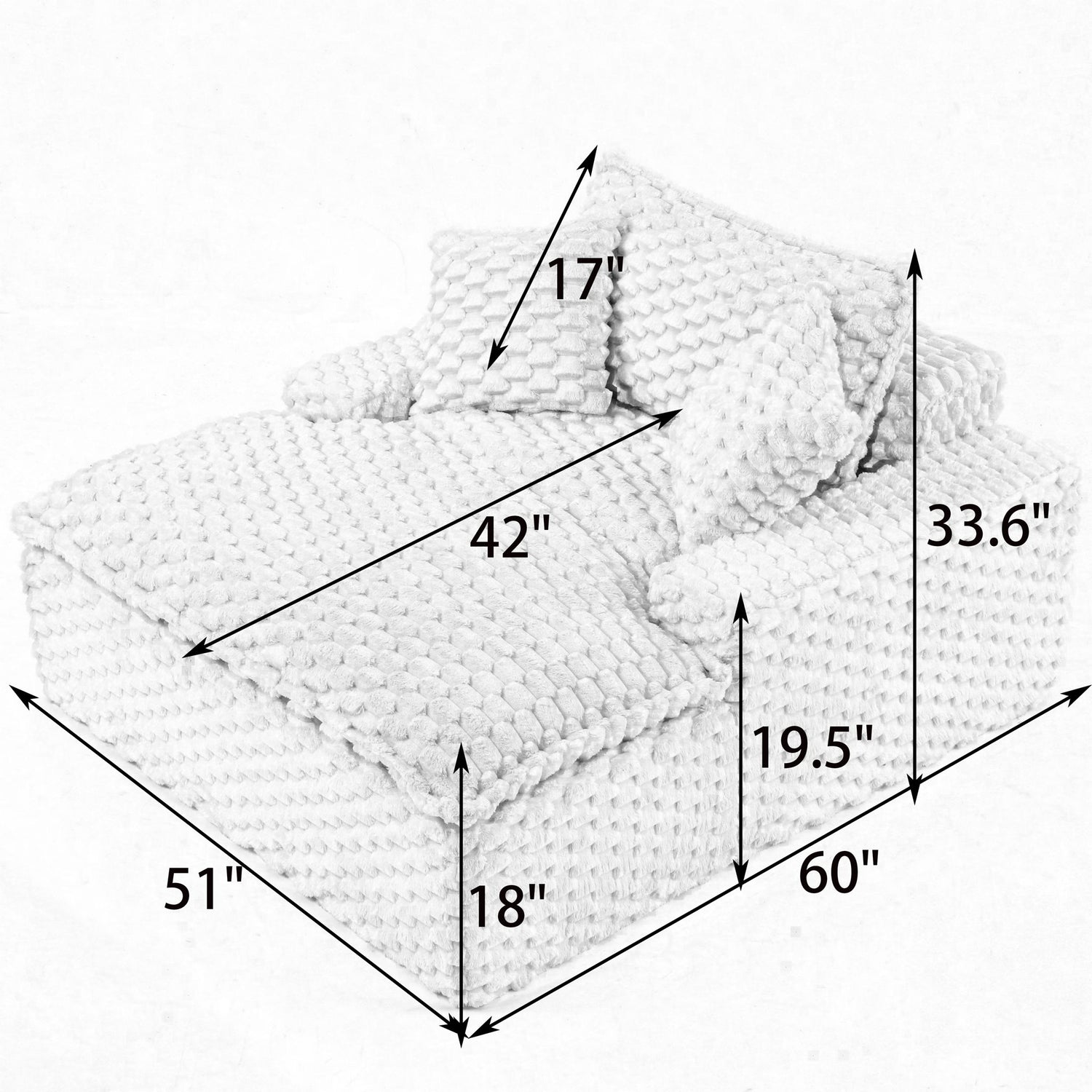 Harbor - Luxury Sofa Turtle Fleece Fabric