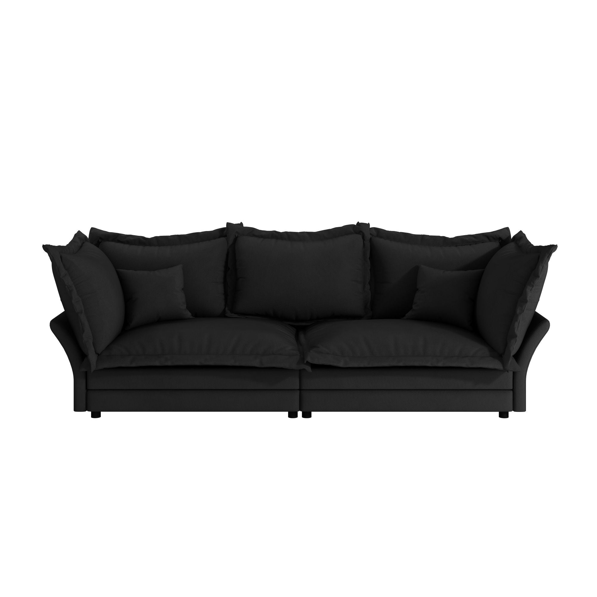 Modern Comfy Upholstered Sofa Cloud Couch, Deep Seat Couches With Multiple Large Soft Pillows
