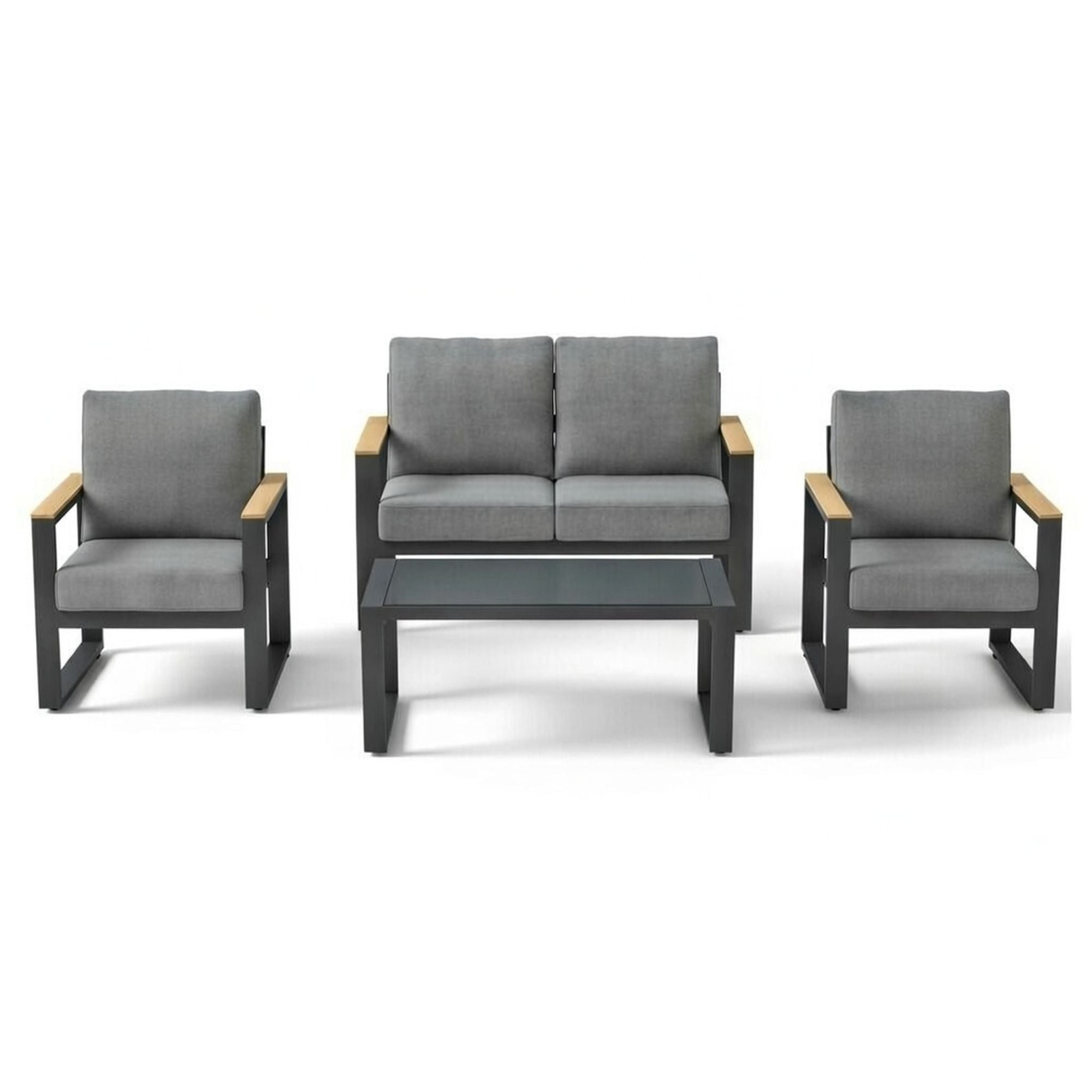 Modern Outdoor Sofa Set With Coffee Table