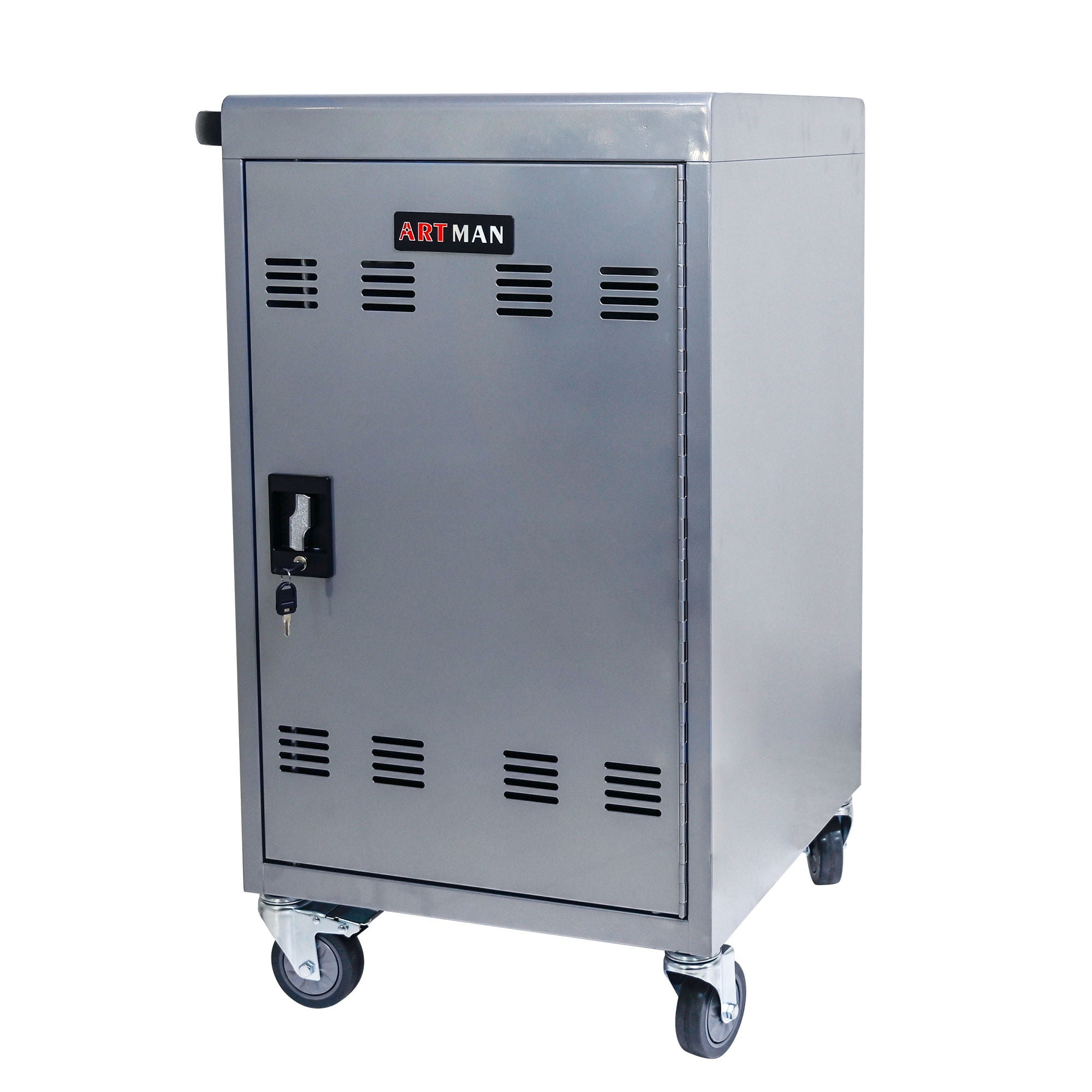 Mobile Charging Cart Station For Chromebook, Tablet And Laptop Computer With Power Strip Included