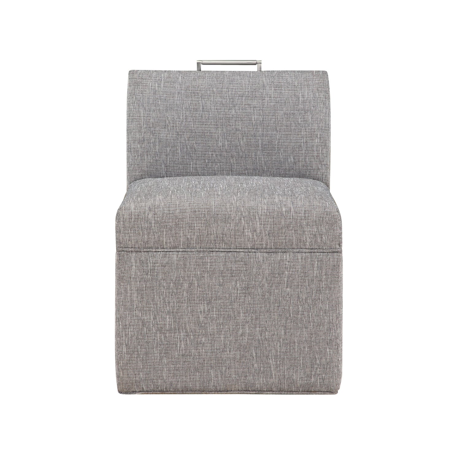 Della - Upholstered Castered Chair - Gray