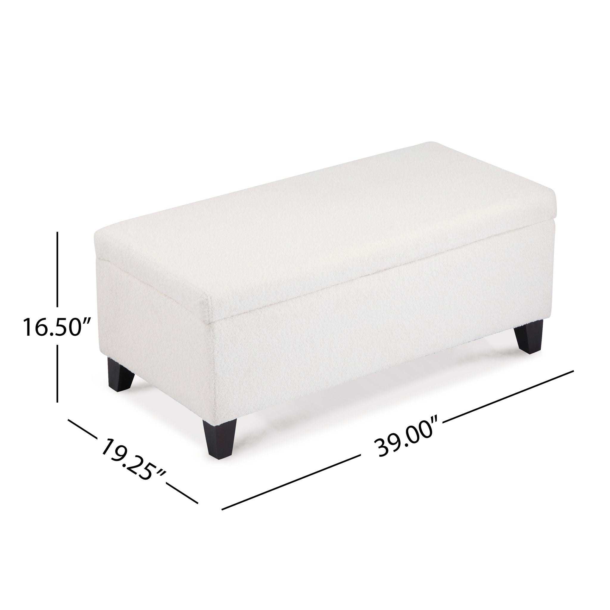 Storage Ottoman With Flip Top Lid
