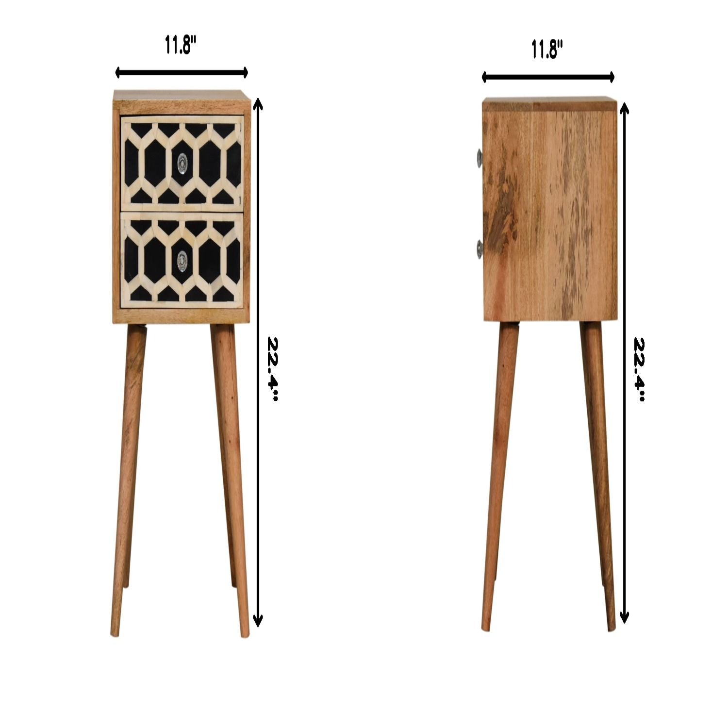 Inlay - Bone Inlay Drawer Nightstand