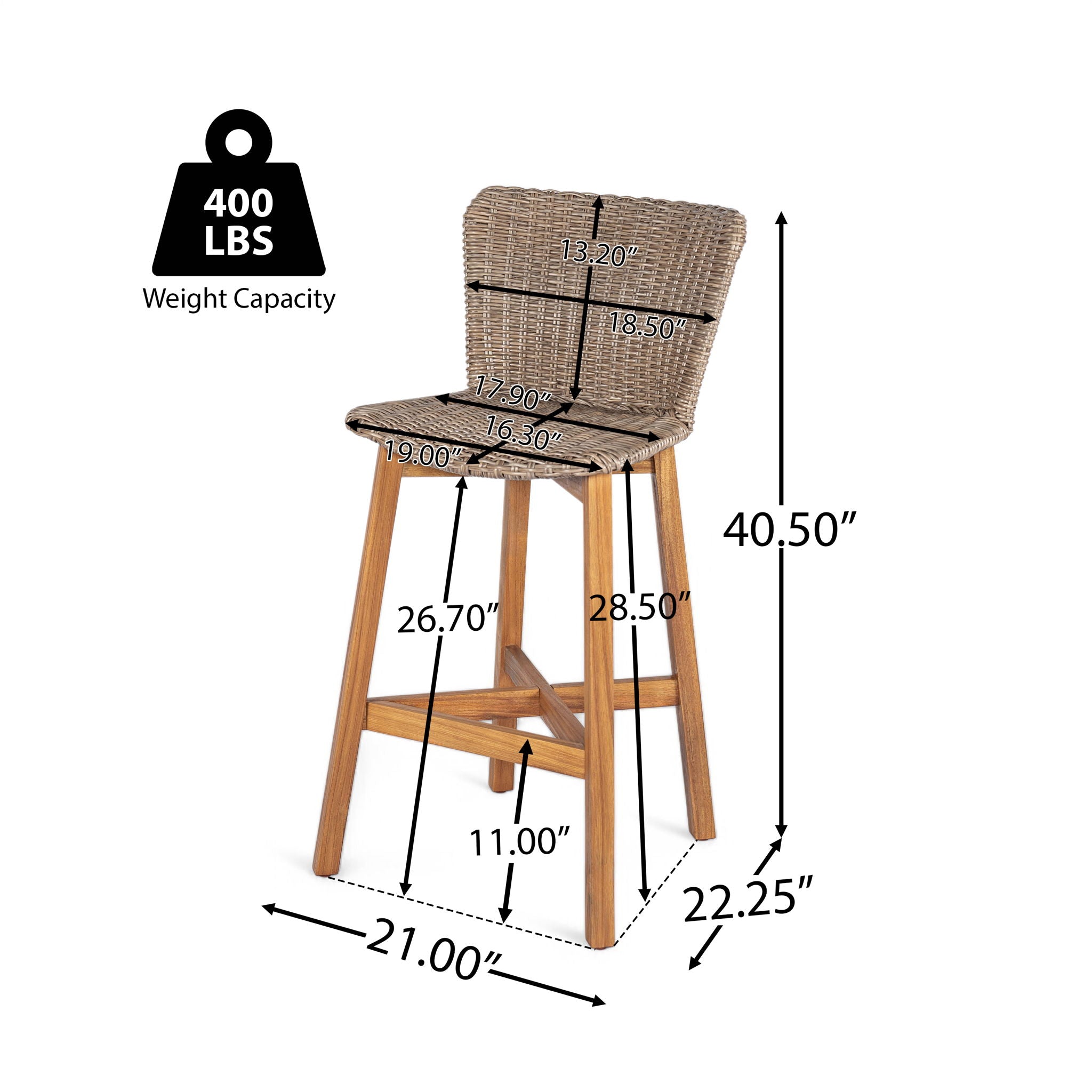 Lymington - Outdoor Bar Stool (Set of 2)