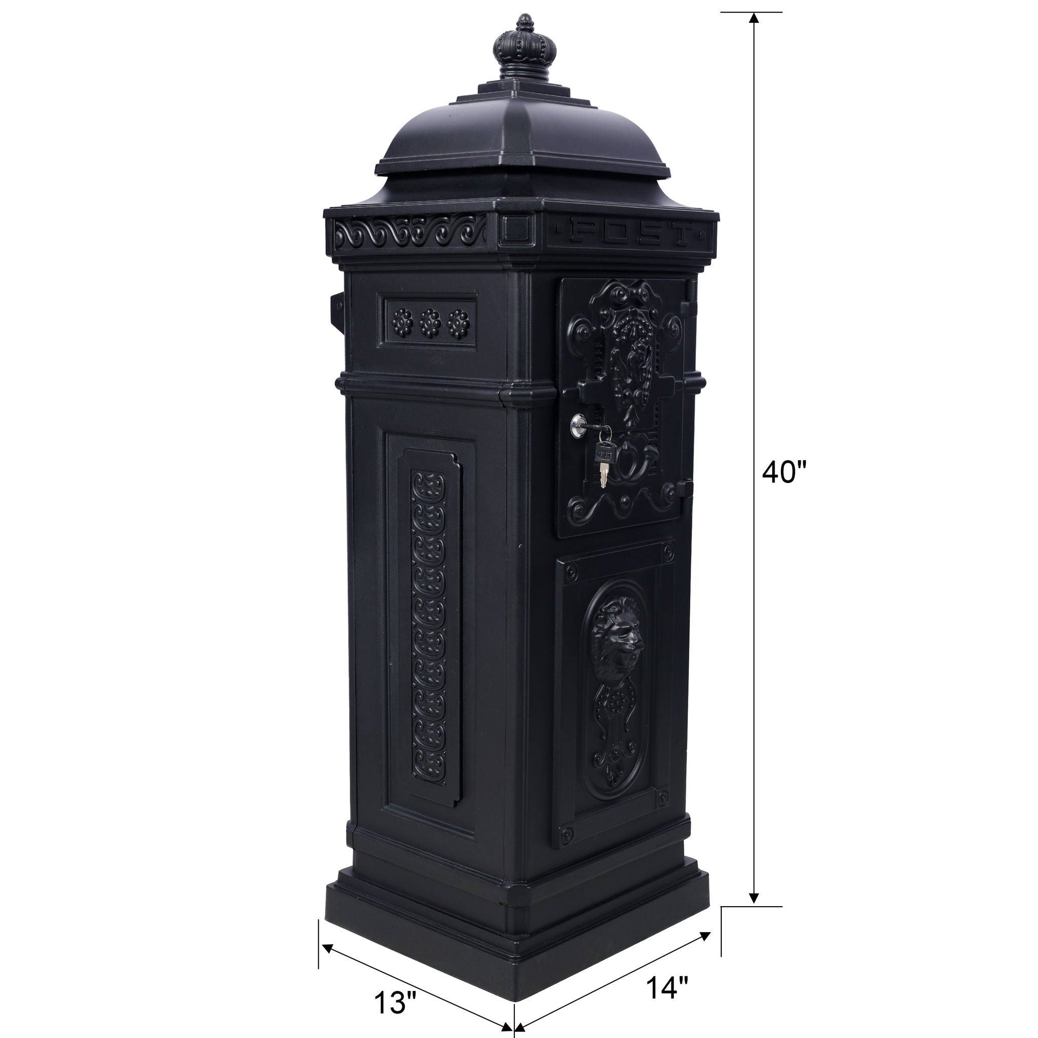 Mailboxs Residential Large-Capacity Letter Box, Rainproof Postbox Statue