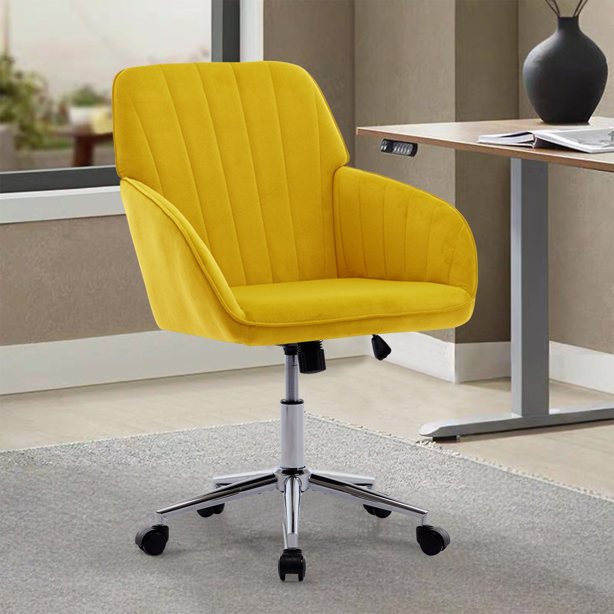 Adjustable Ergonomic Office Chair, Swivel Backrest Seat