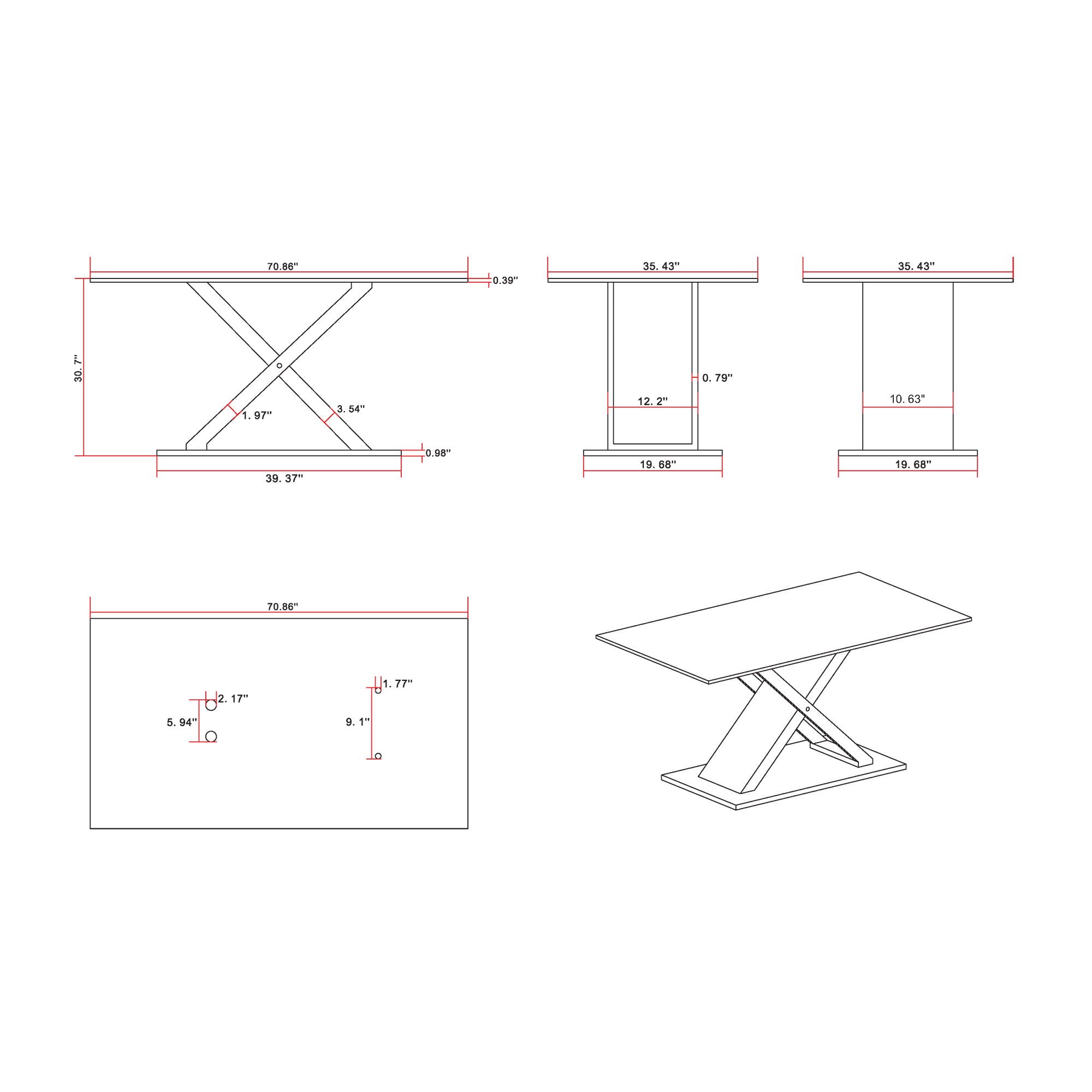 Gwen - Dining Table - Marble