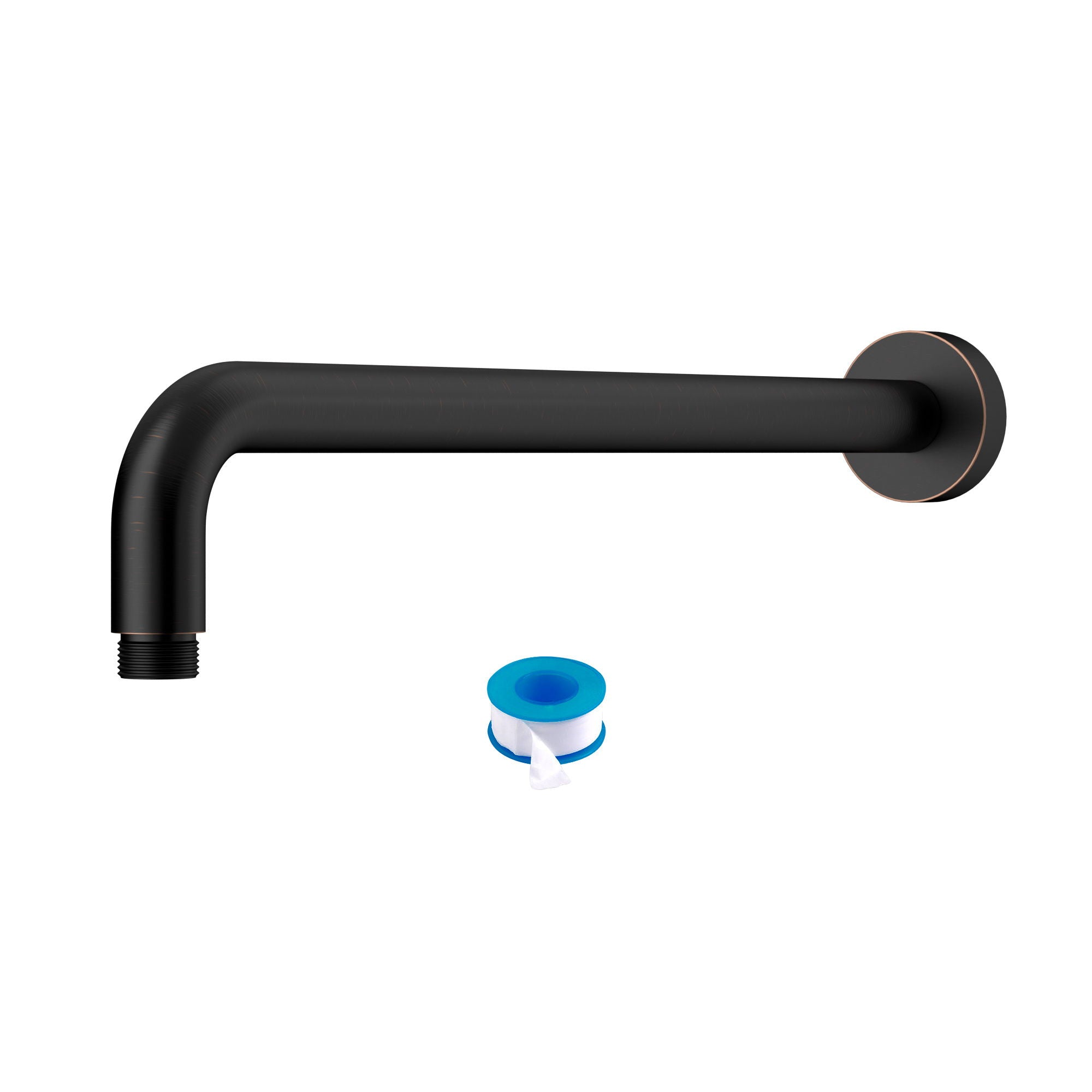 Oil Rubbed Bronze 16" Shower Arm With Flange, Stainless Steel, For Rain Shower Heads - Oil-Rubbed Bronze