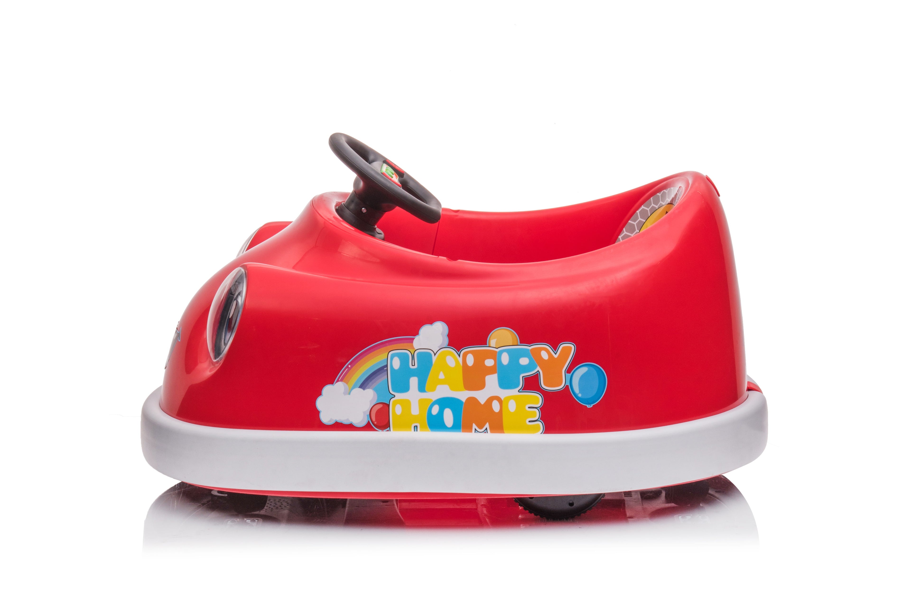 Bumper Car For Kids, 12V Dual Drive 1-6 Years Old Children&