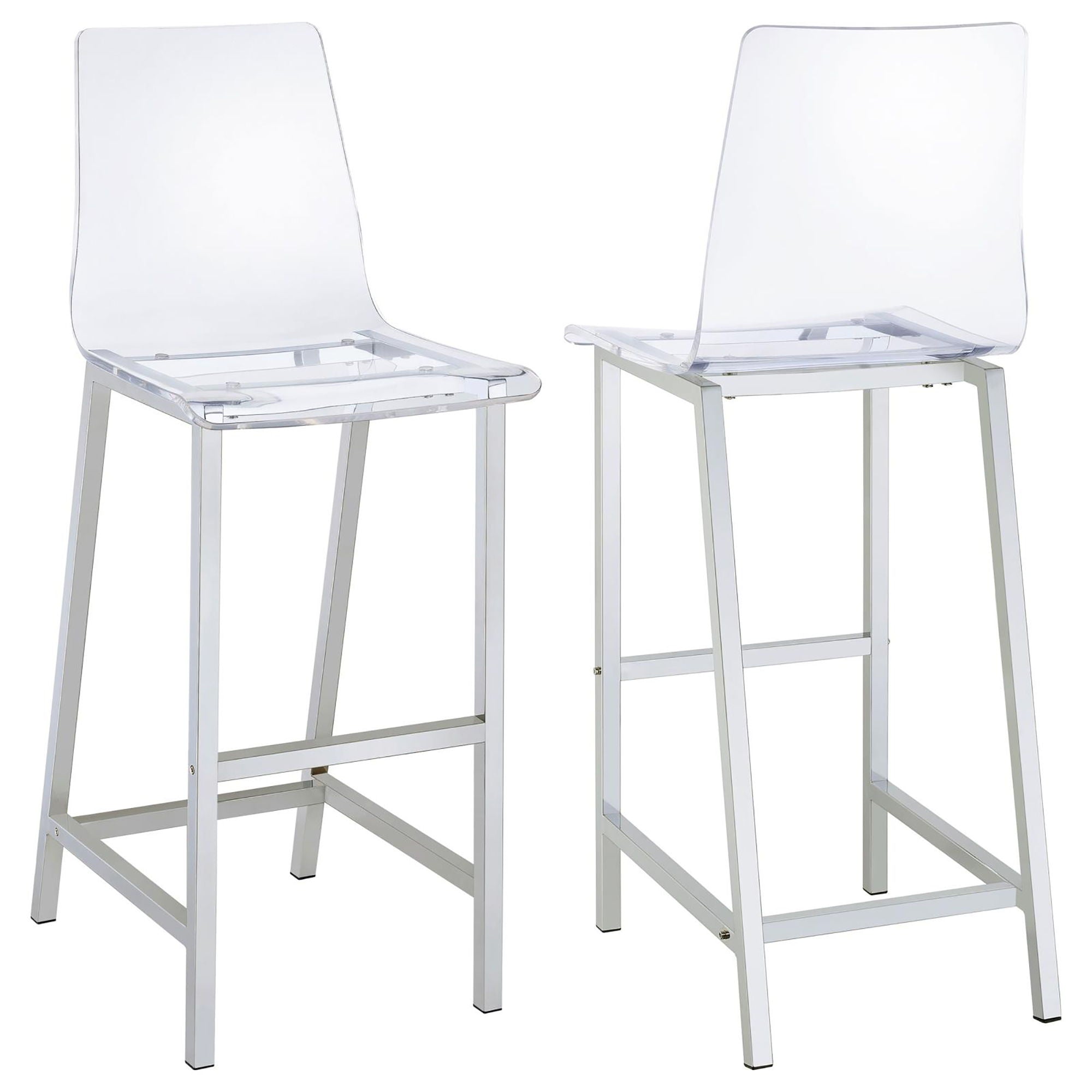 Bar Stools (Set of 2) - Clear