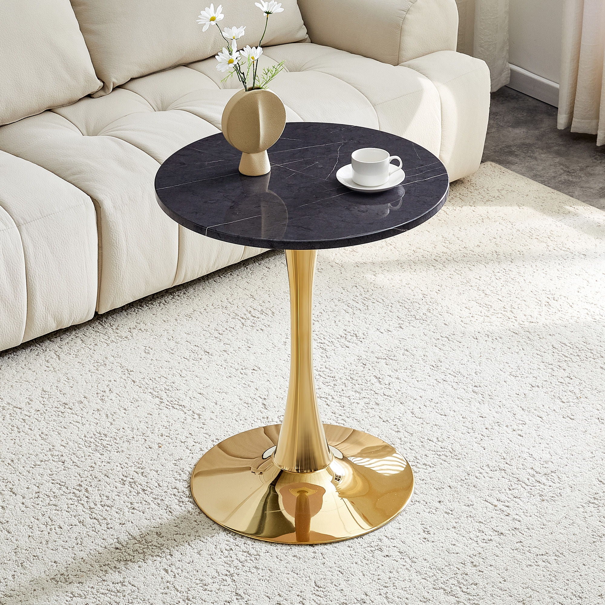 Round Dining Table With Thickened Top For Kitchen