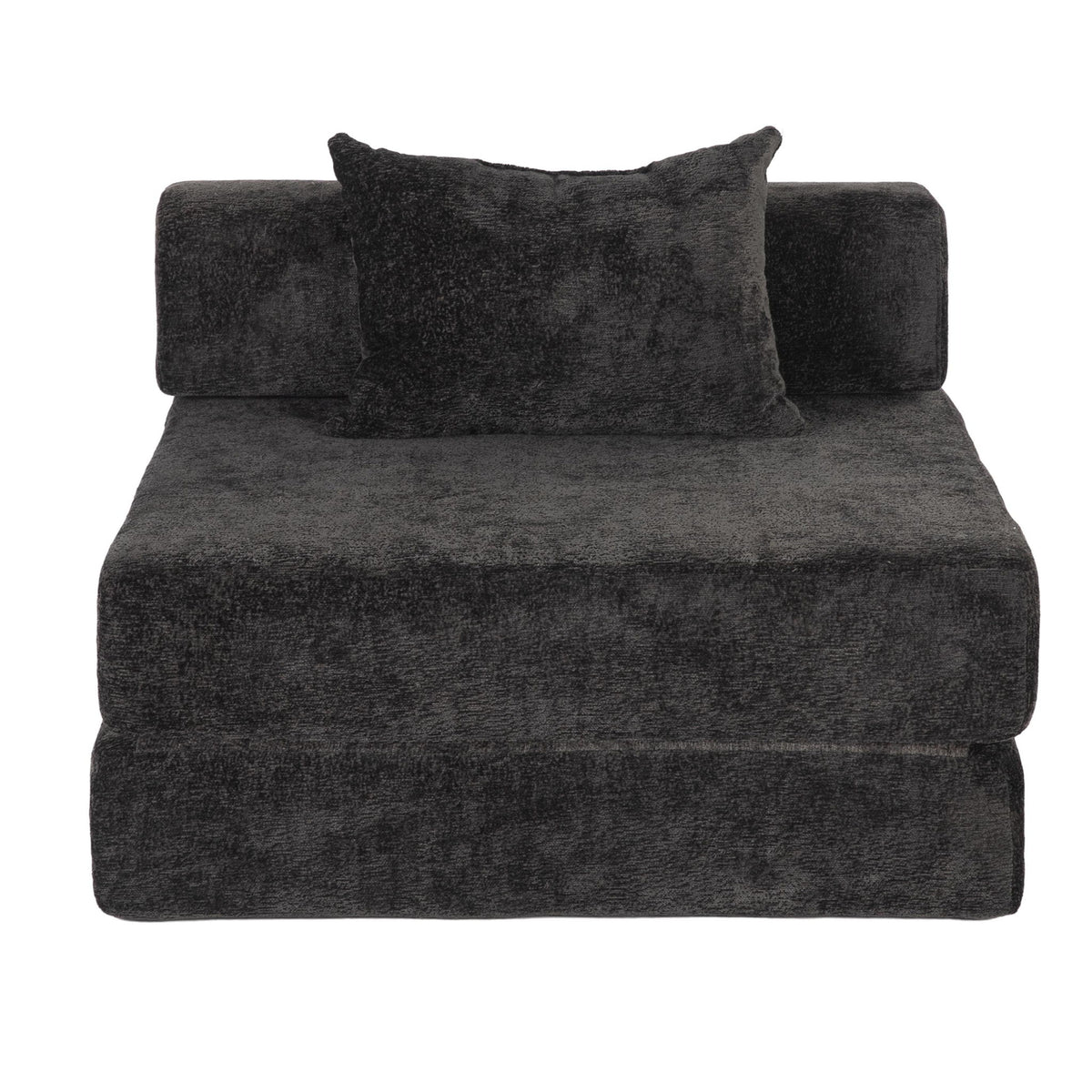 Convertible Floor Sofa Bed With Fixed Shape Frame For Living Room