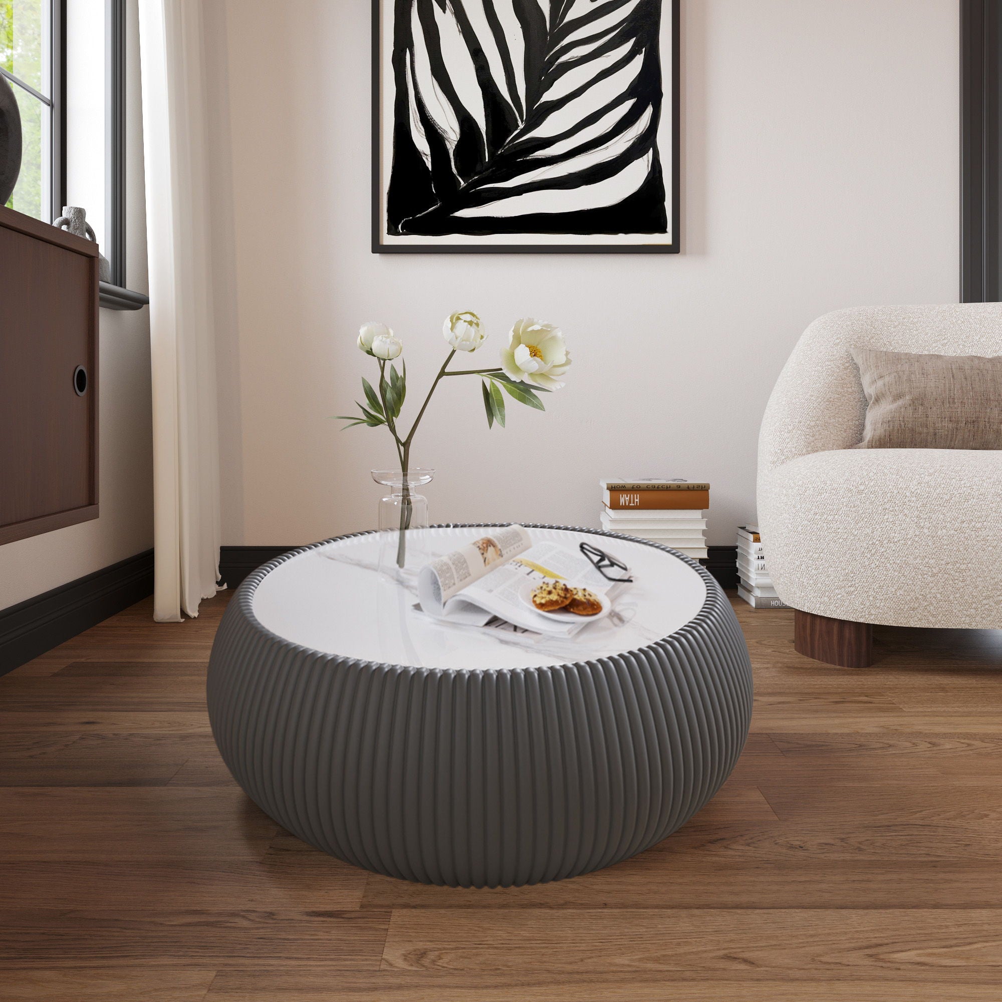 Drum Shaped Coffee Table