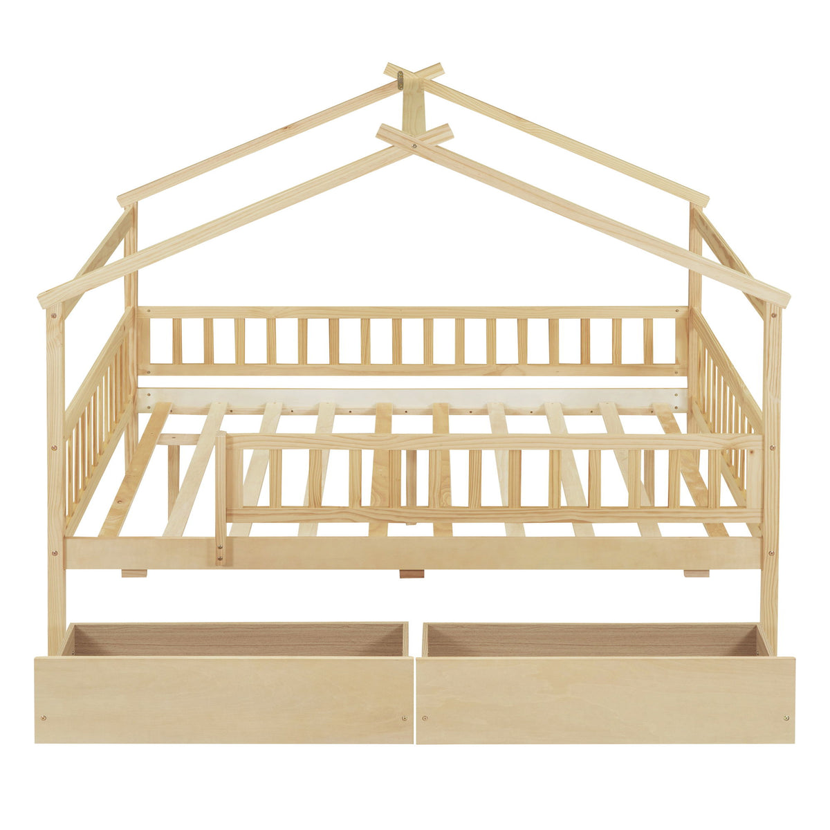 House Bed With 2 Drawers
