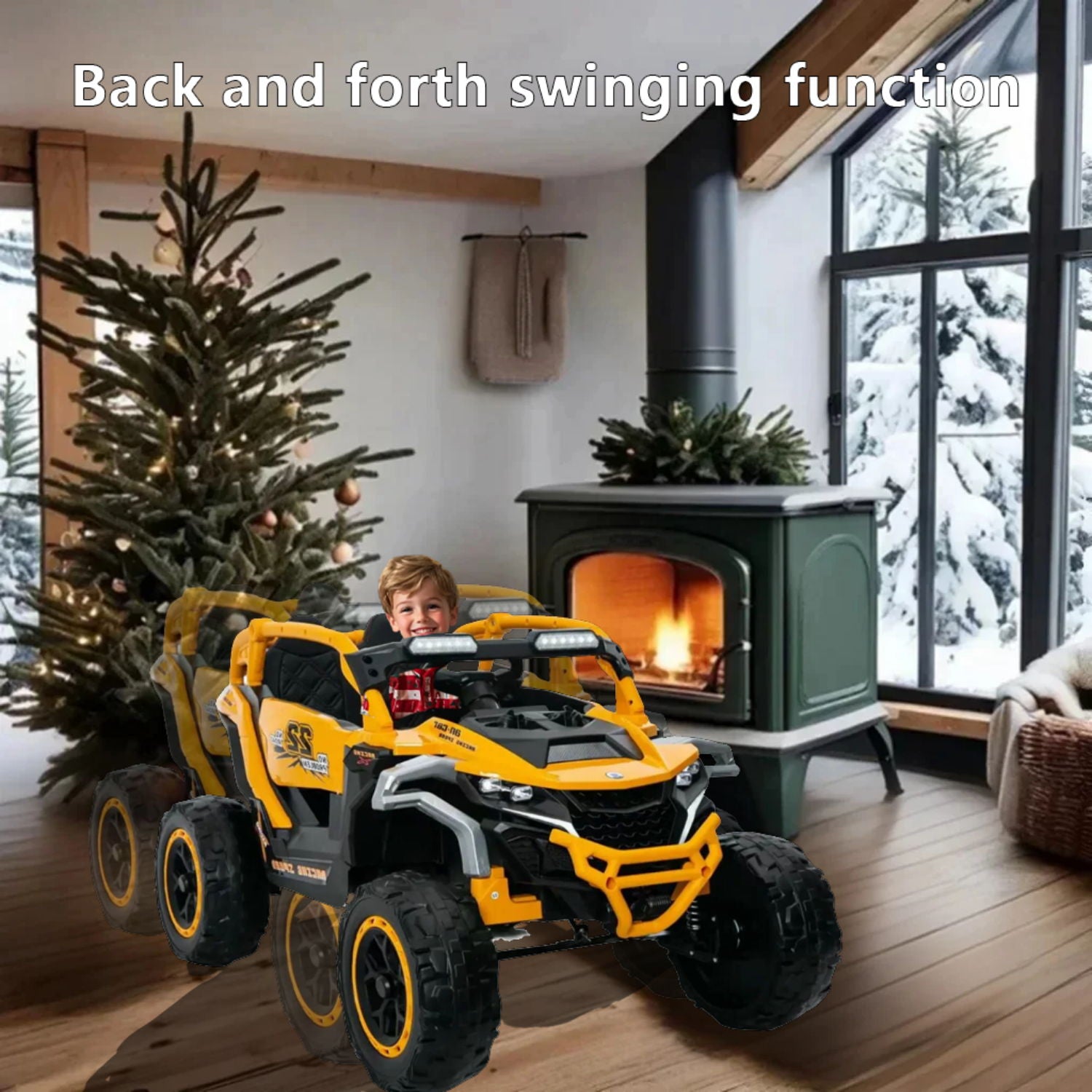 Ride On Kids Electric Truck With Remote Control, Front & Rear Suspension
