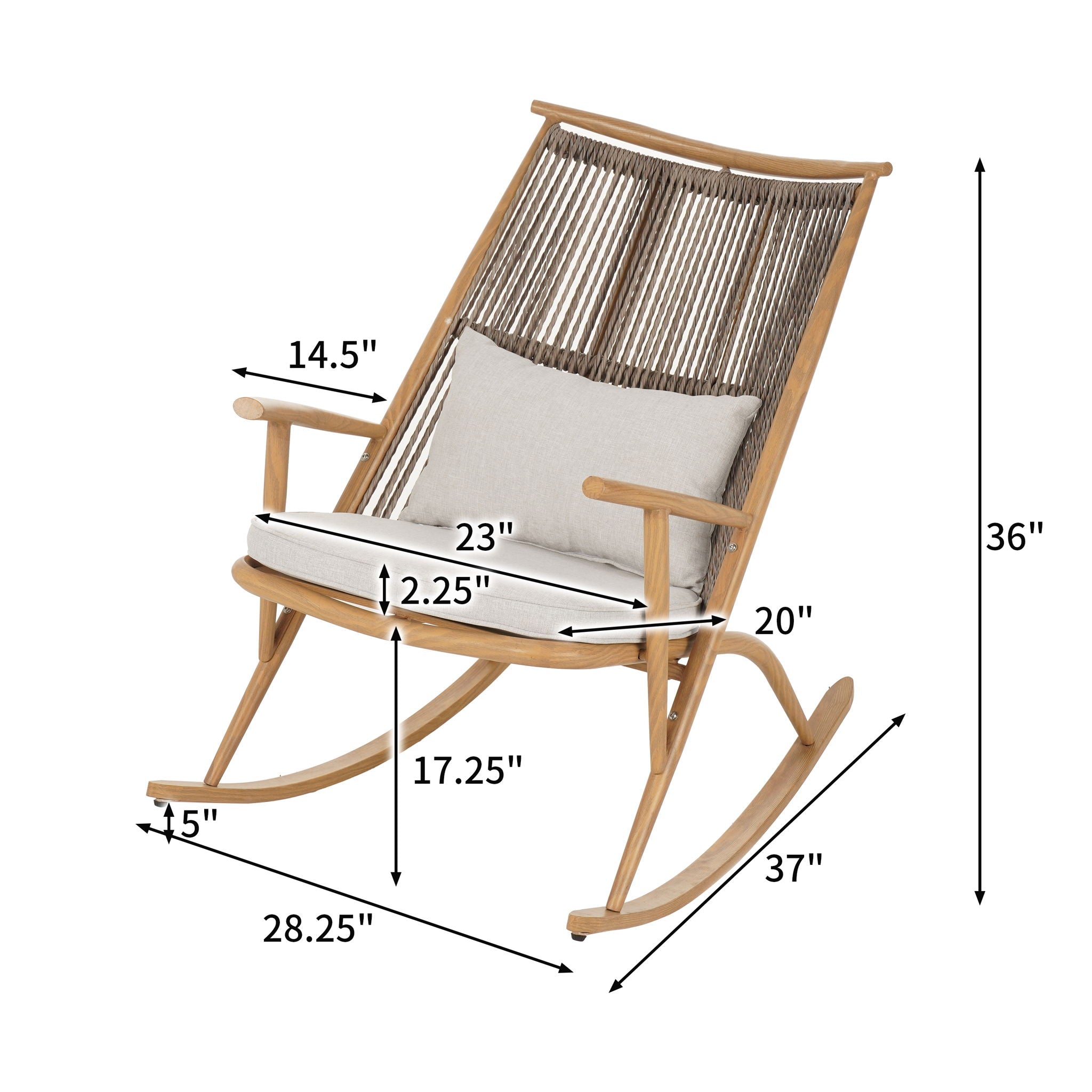 Outdoor Rocking Chair - Maple