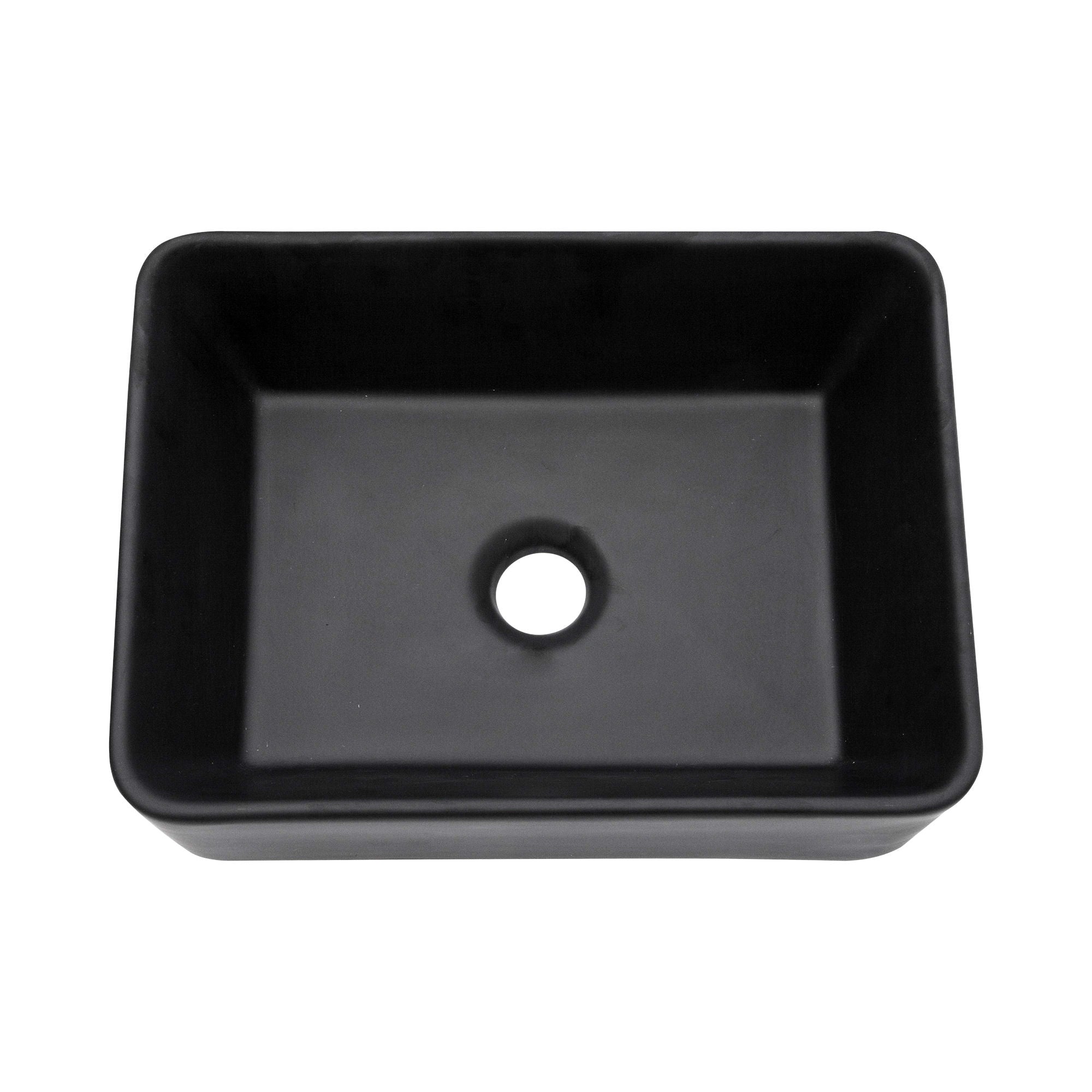 Sleek Ceramic Rectangular Vessel Bathroom Sink