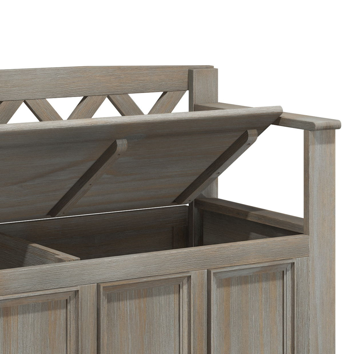 Amherst - Entryway Storage Bench - Light Brown
