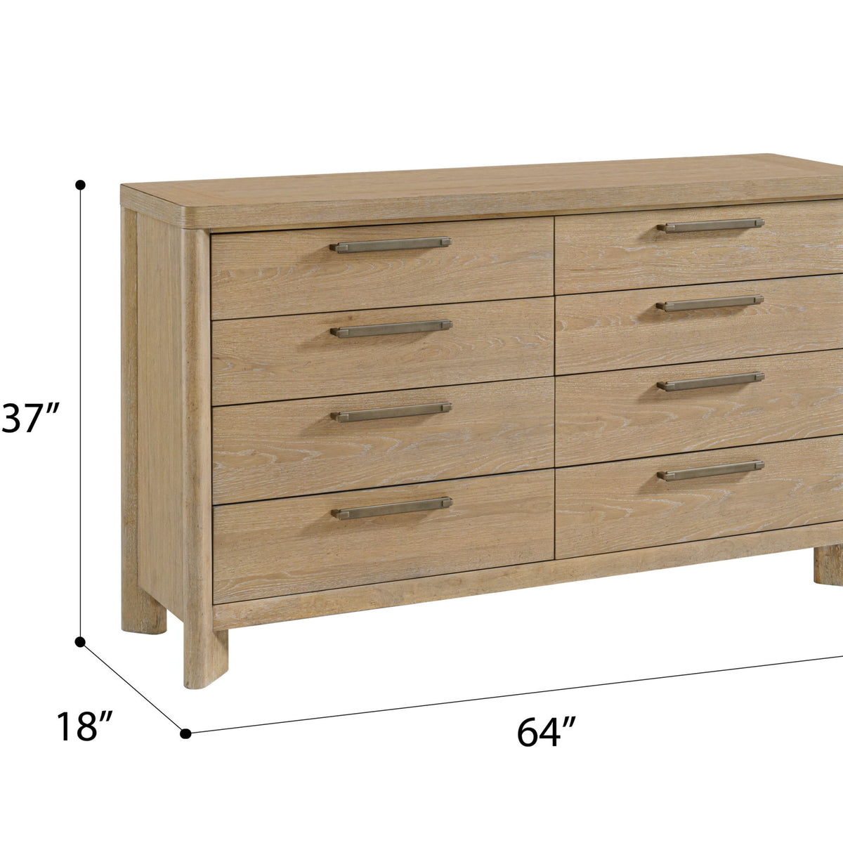 8 Drawer Dresser With Rustic Design