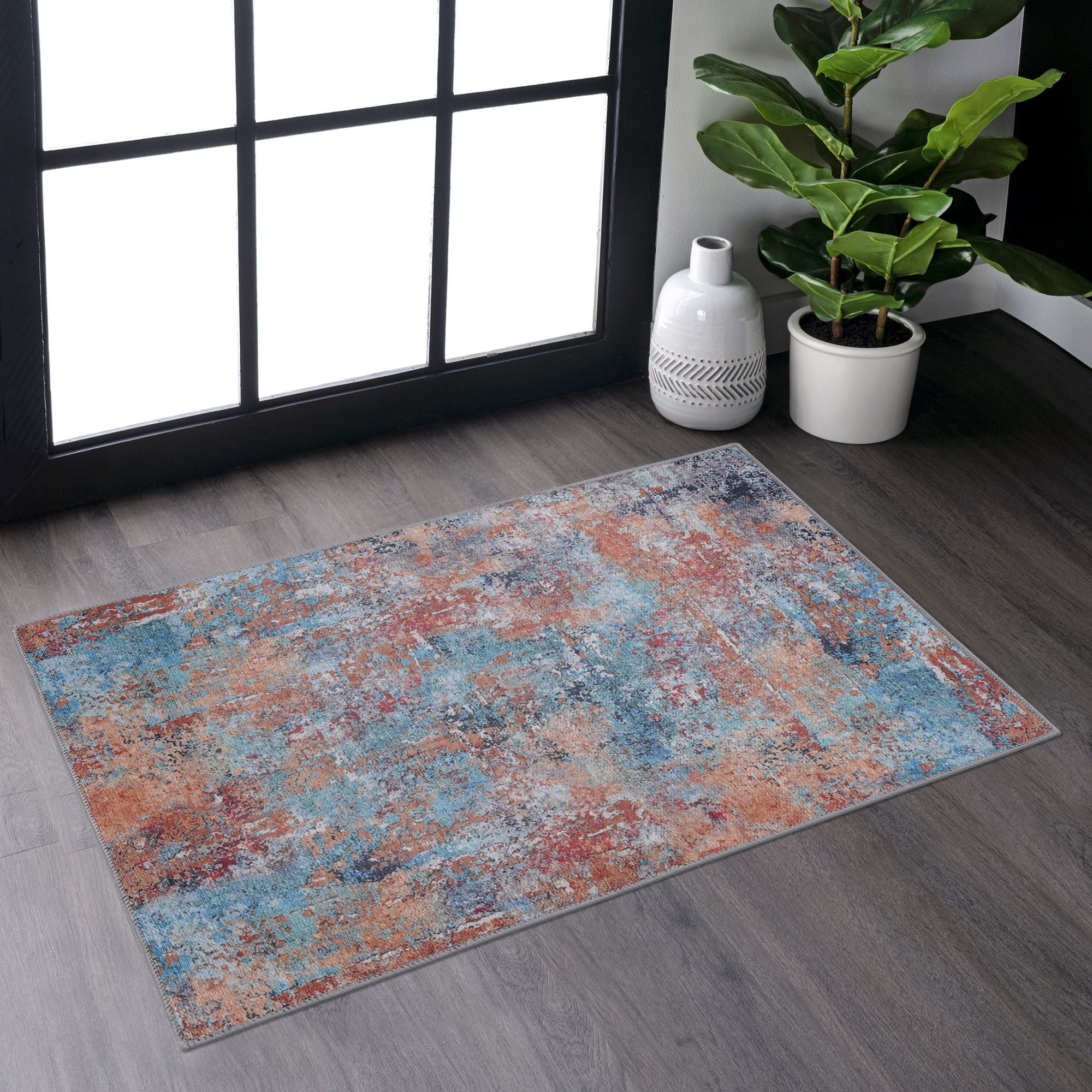 Maval - Machine Washable Area Rug
