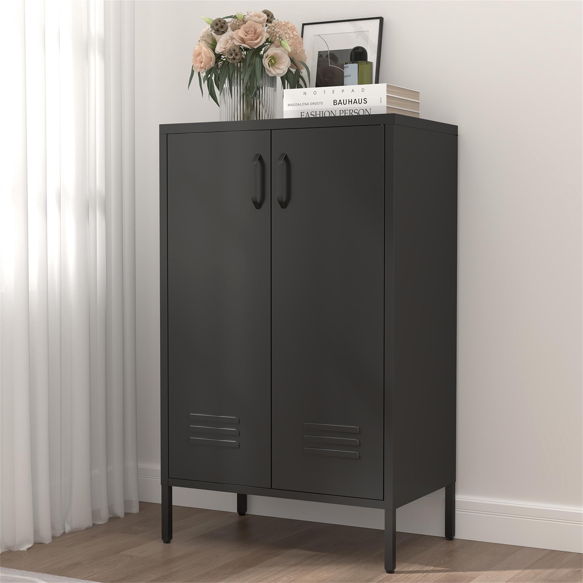 Suitable For Steel Storage Cabinets In Living Rooms, Kitchens, And Bedrooms, 2 Door Miscellaneous Storage Cabinet, Garage Tool Storage Cabinet, And Office File Cabinet 2 Movable Partitions