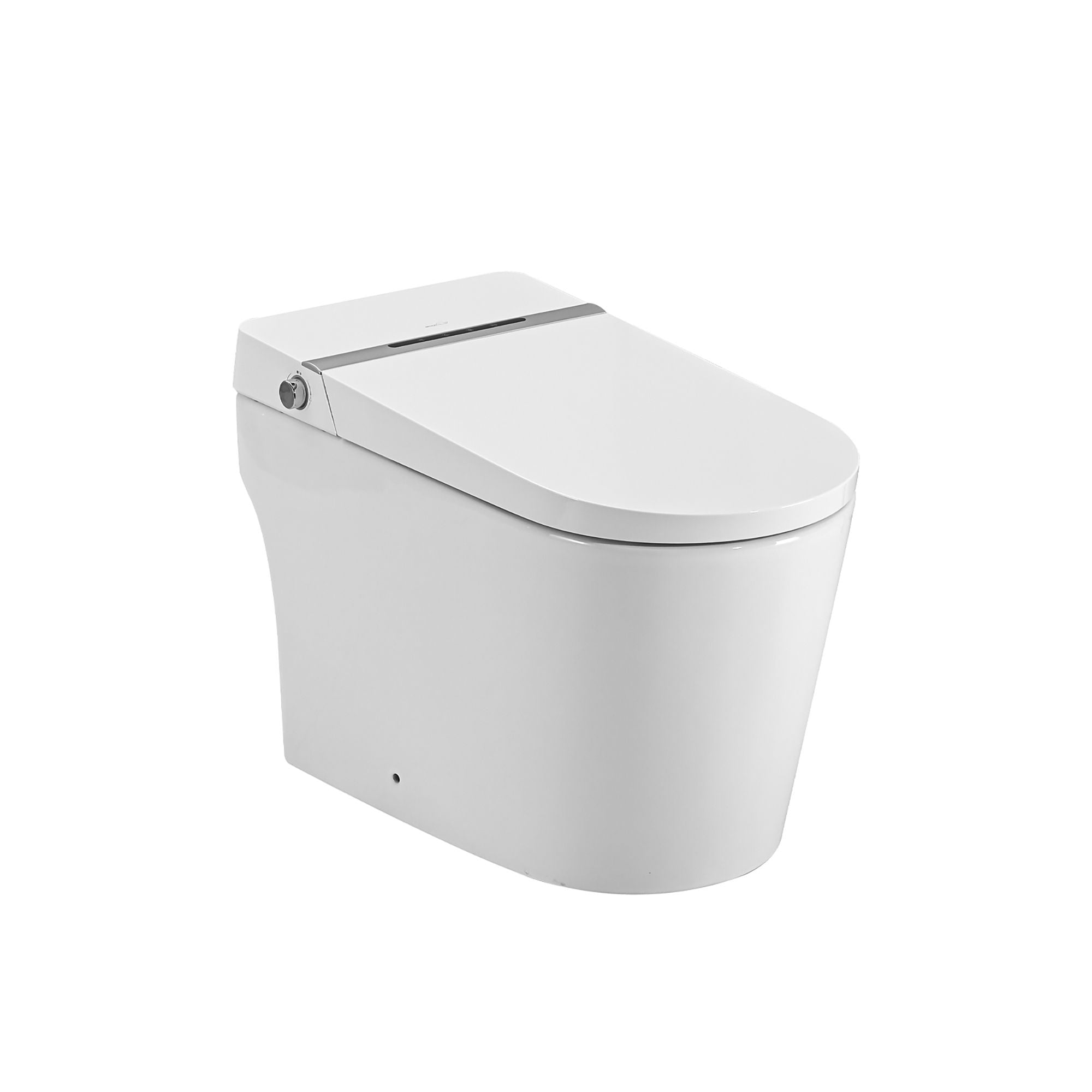 Smart Bidet Toilet With Remote Control And Auto Open / Close - White