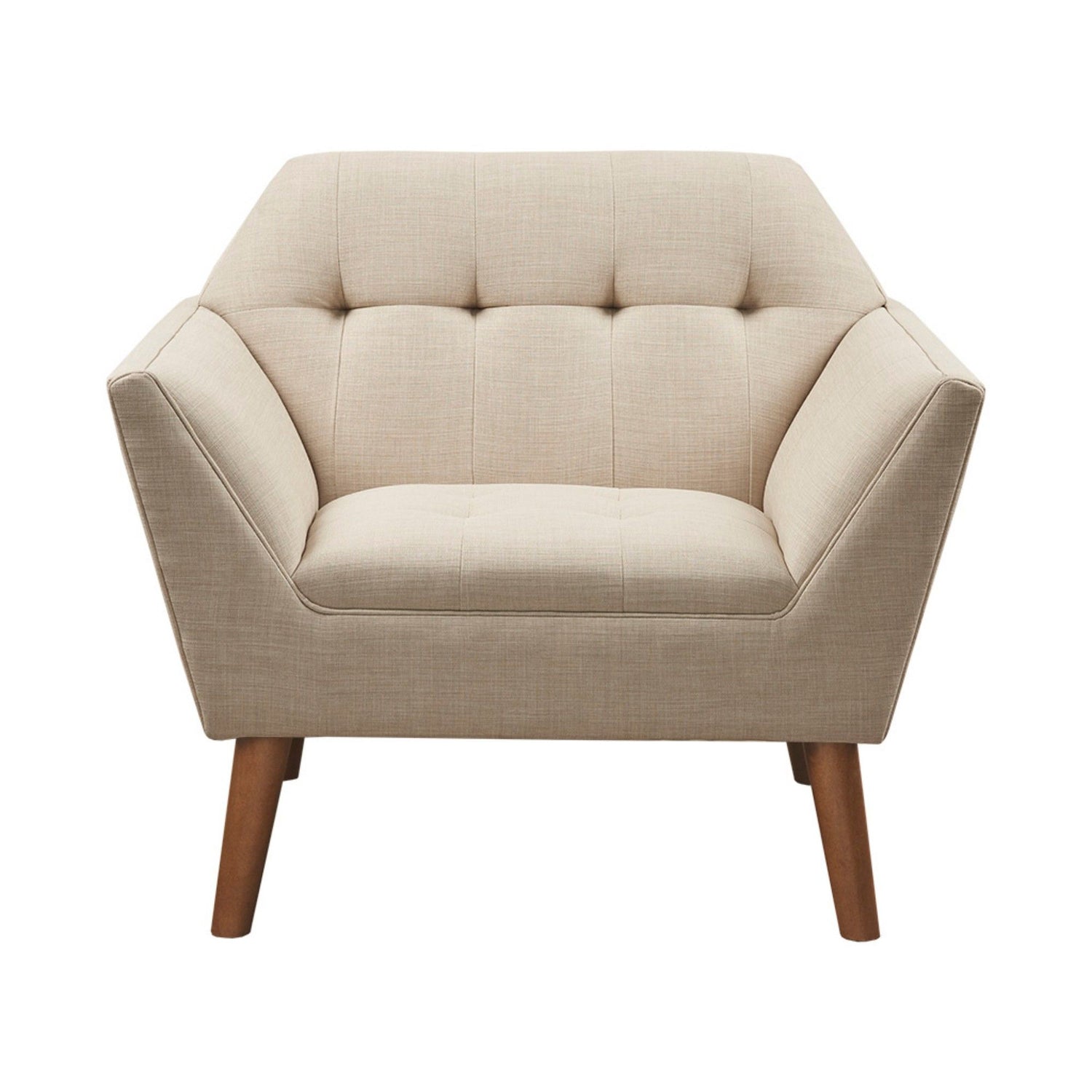 Modern Lounge Chair With Button Tufting