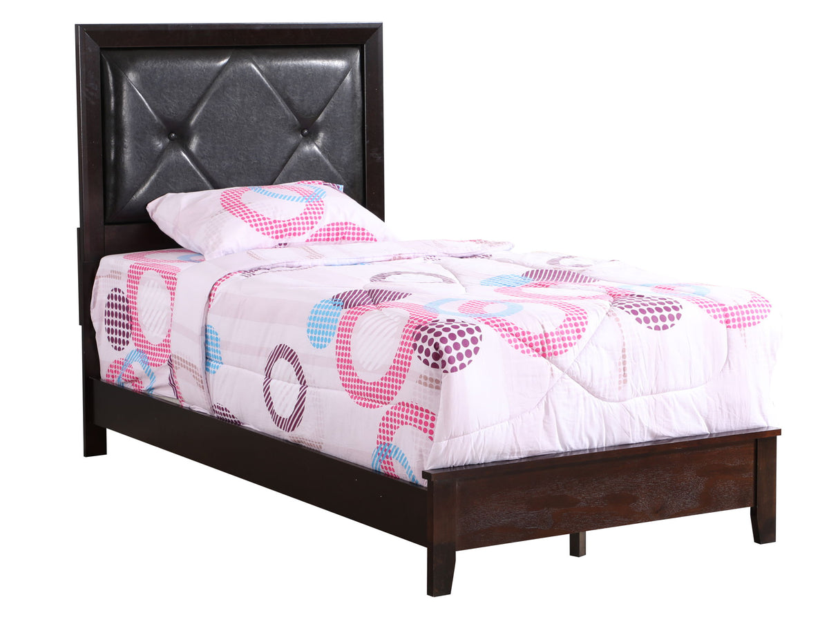 Padded Headboard Bed