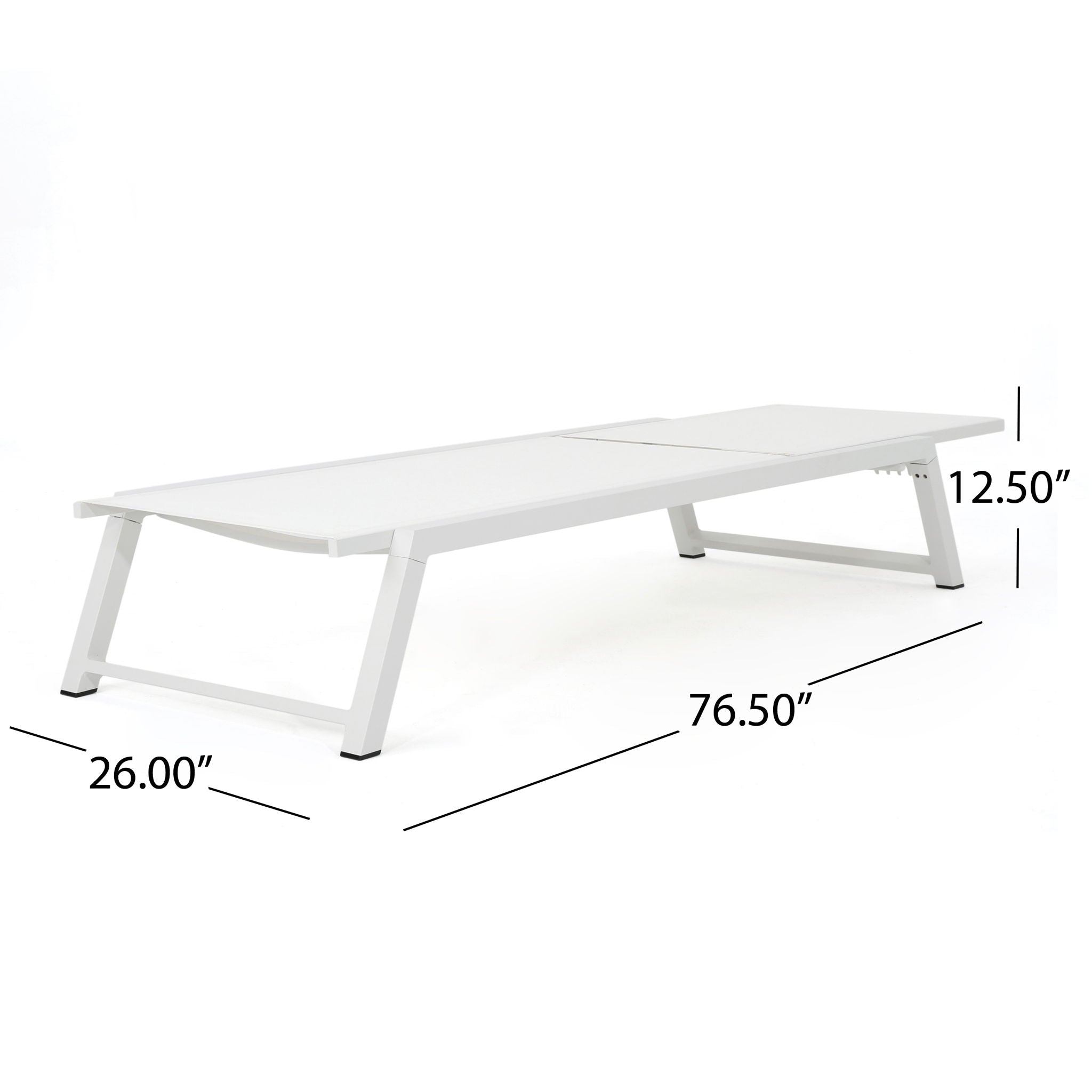 Myers - Modern Chaise Lounge Set With Adjustable Mesh Back