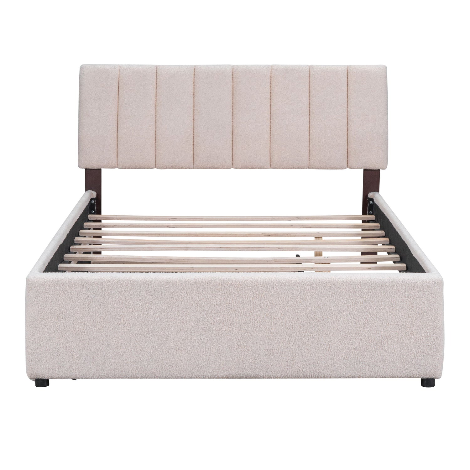 Upholstered Platform Bed With Trundle