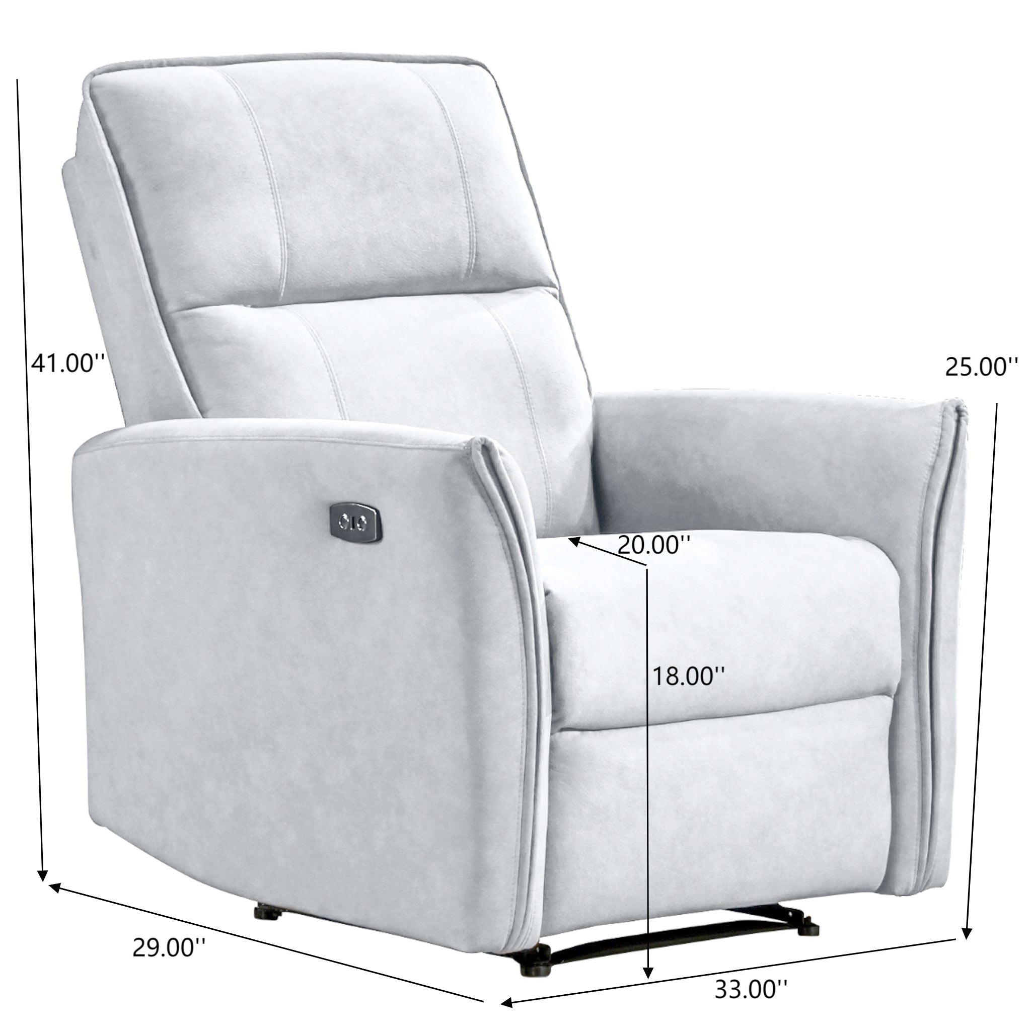 Asheville - Suede Recliner Chair