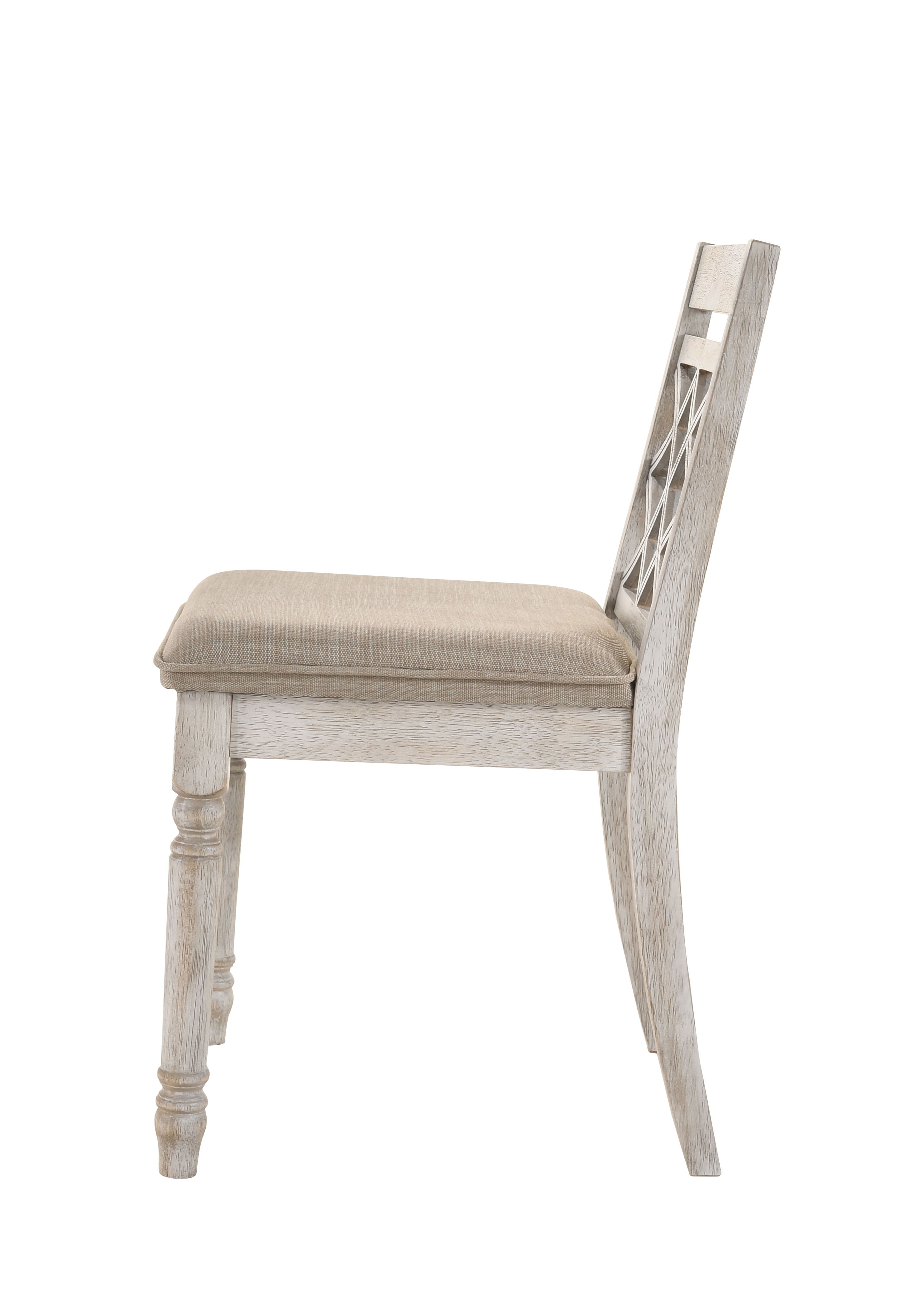Havanna - Wide Chair With Cushion (Set of 2) - Off White