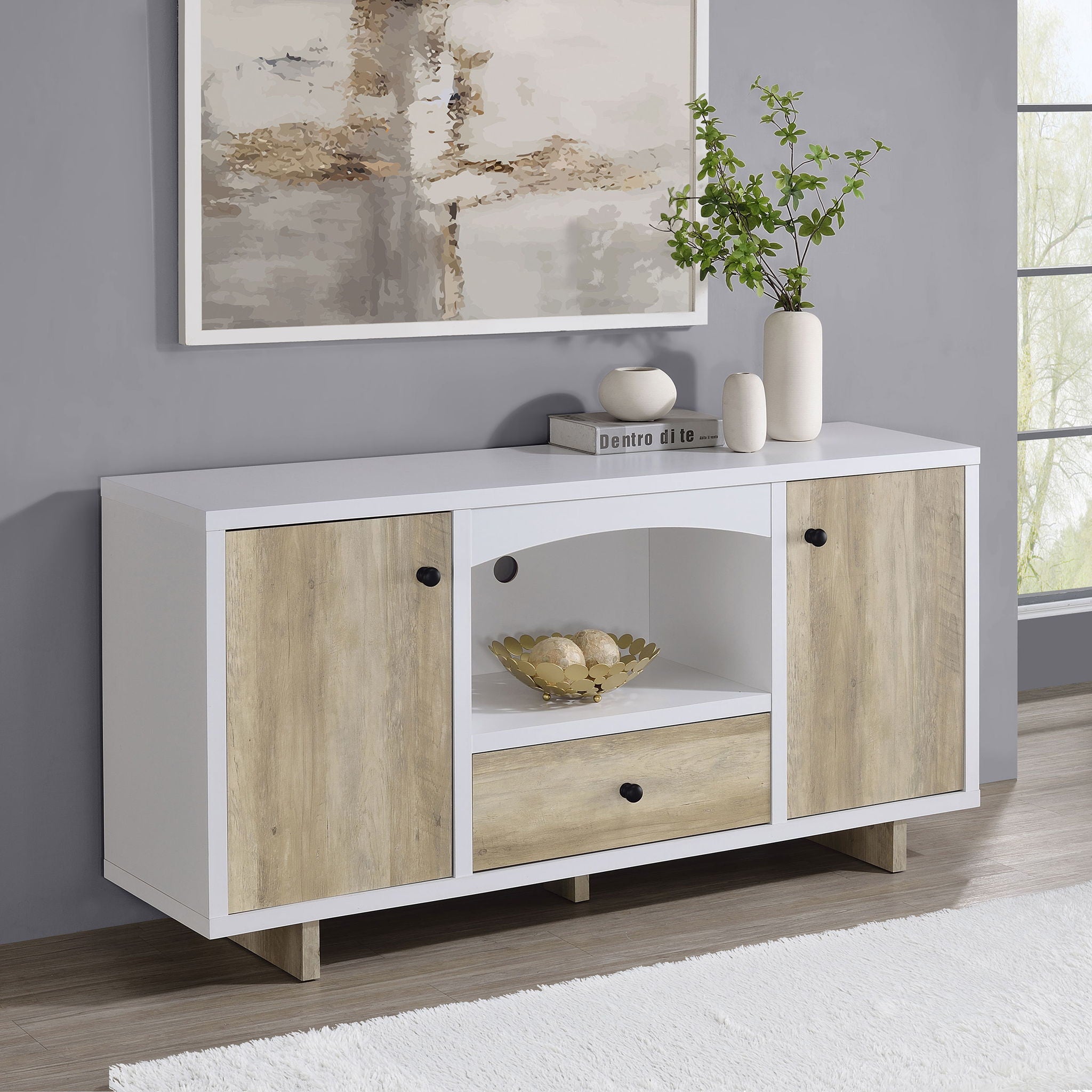 Yesler - 2 Door Storage Cabinet - White
