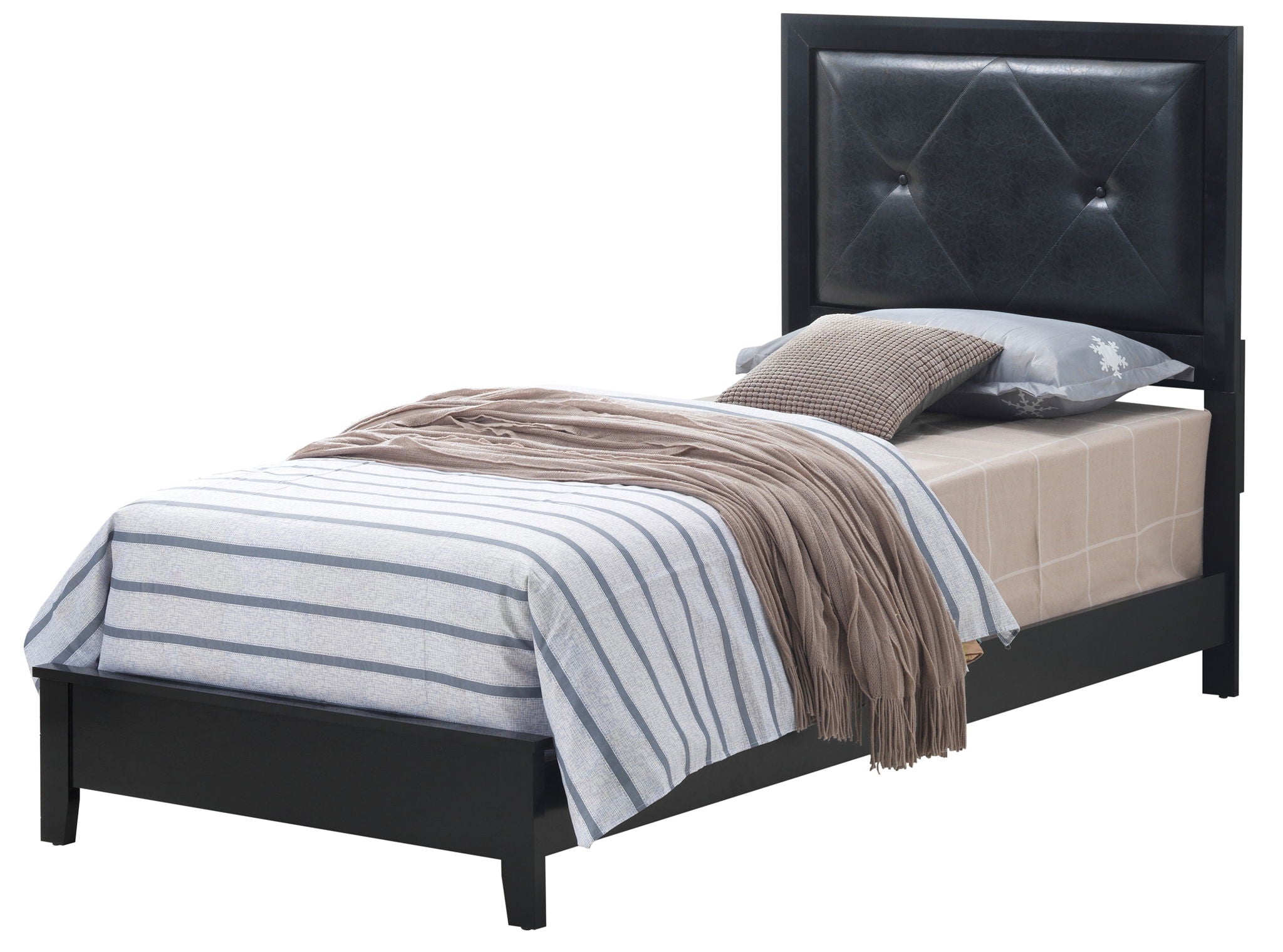 Padded Headboard Bed