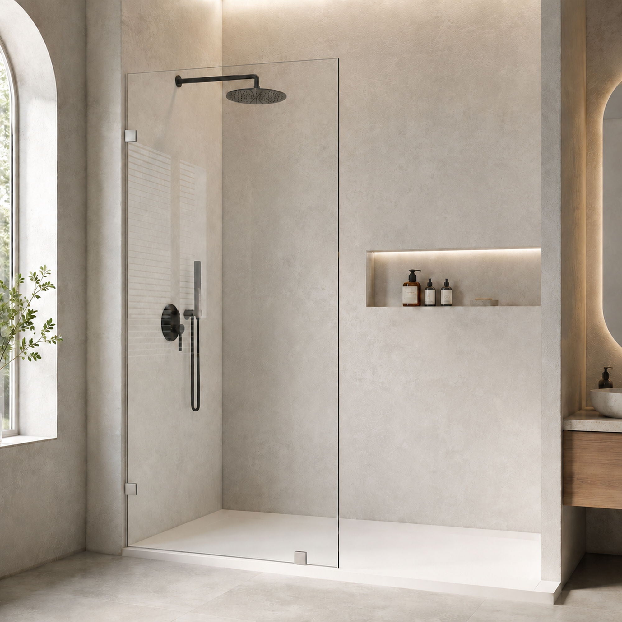 Frameless Walk-In Shower Glass Panel