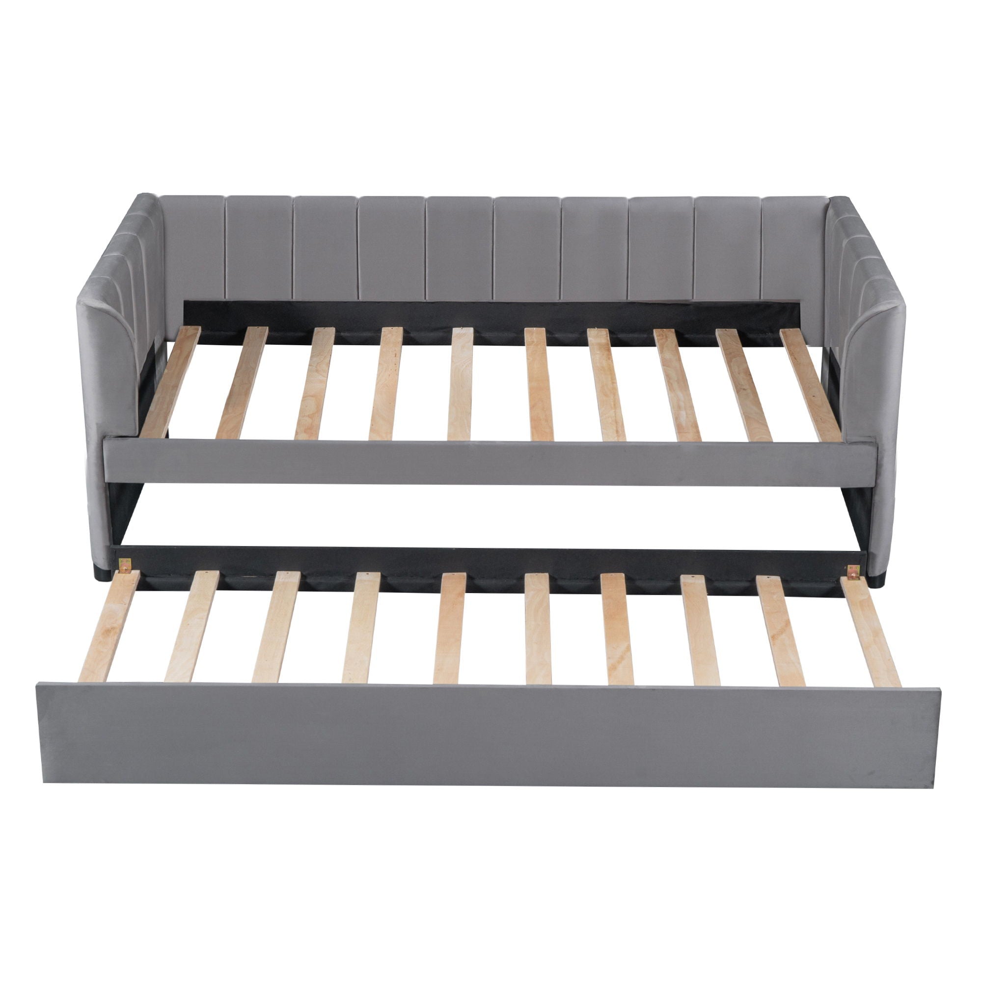 Upholstered Daybed With Ergonomic Design Backrest