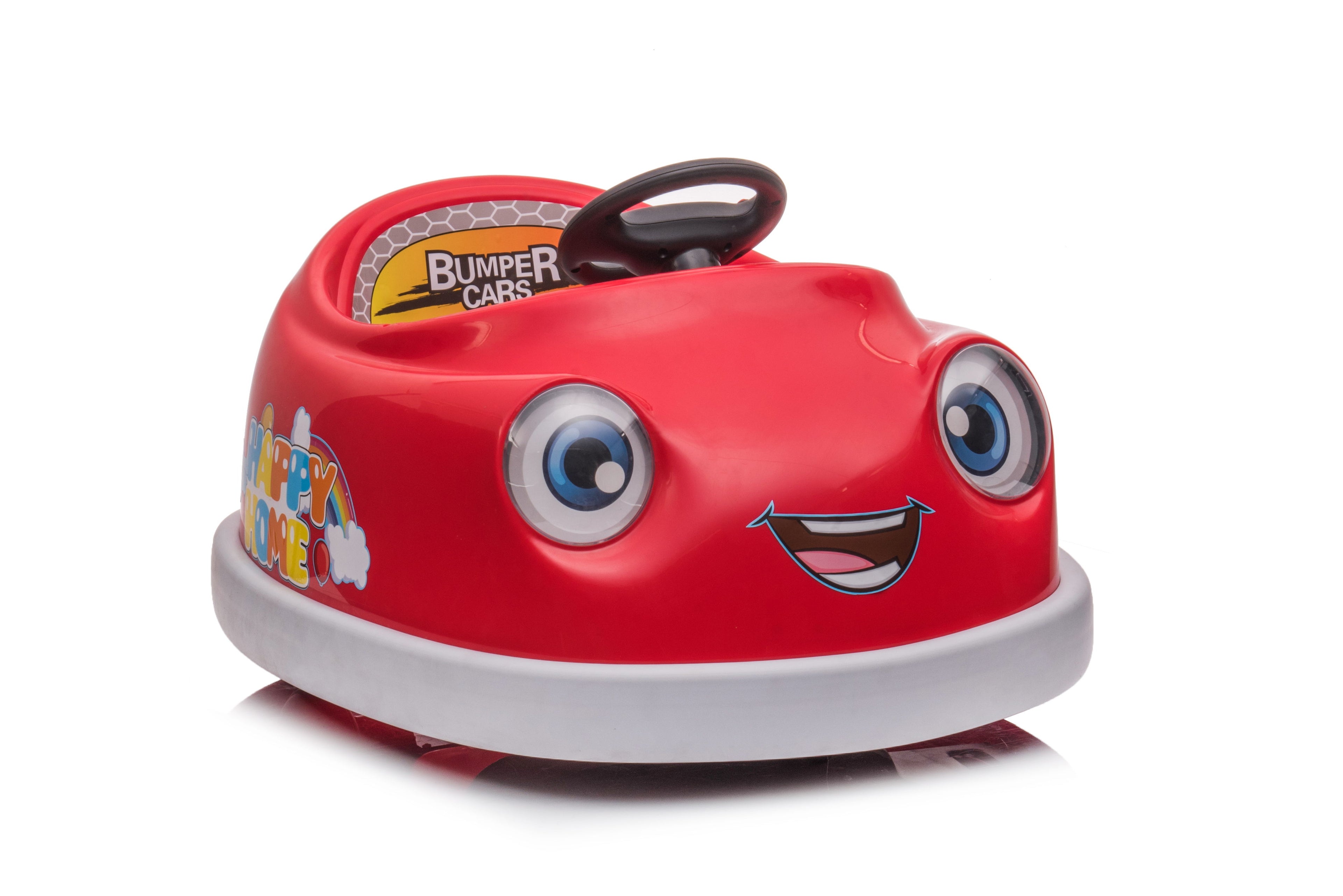 Bumper Car For Kids, 12V Dual Drive 1-6 Years Old Children&