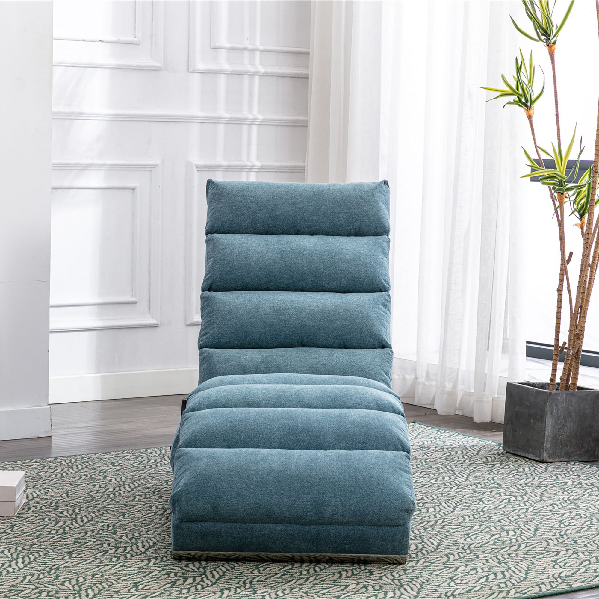 Massage Chaise Lounge Indoor With Remote Control, Ergonomic Electric Massage Lounger