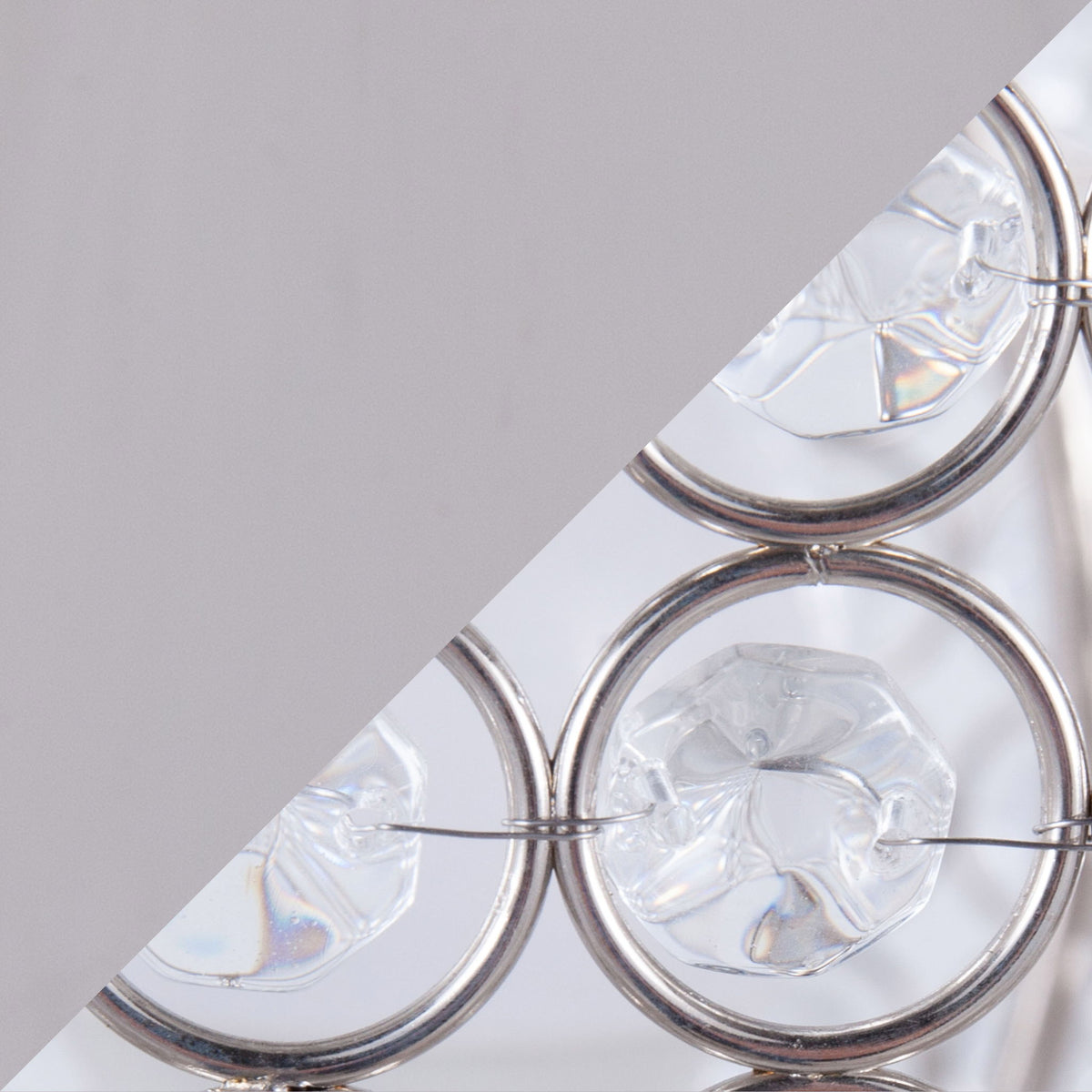 Ashland - Contemporary Table Lamp Round Clear Crystal Beads (Set of 2) - Nickel